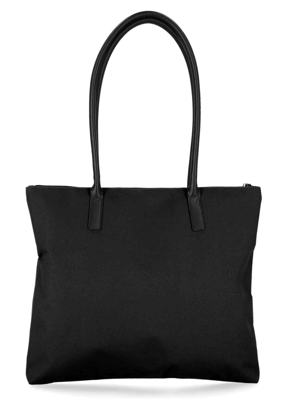 Harley-Davidson Women's Open Bar & Shield Rhinestone Flat Tote Bag, Black - No Hassle Returns at Wisconsin Harley