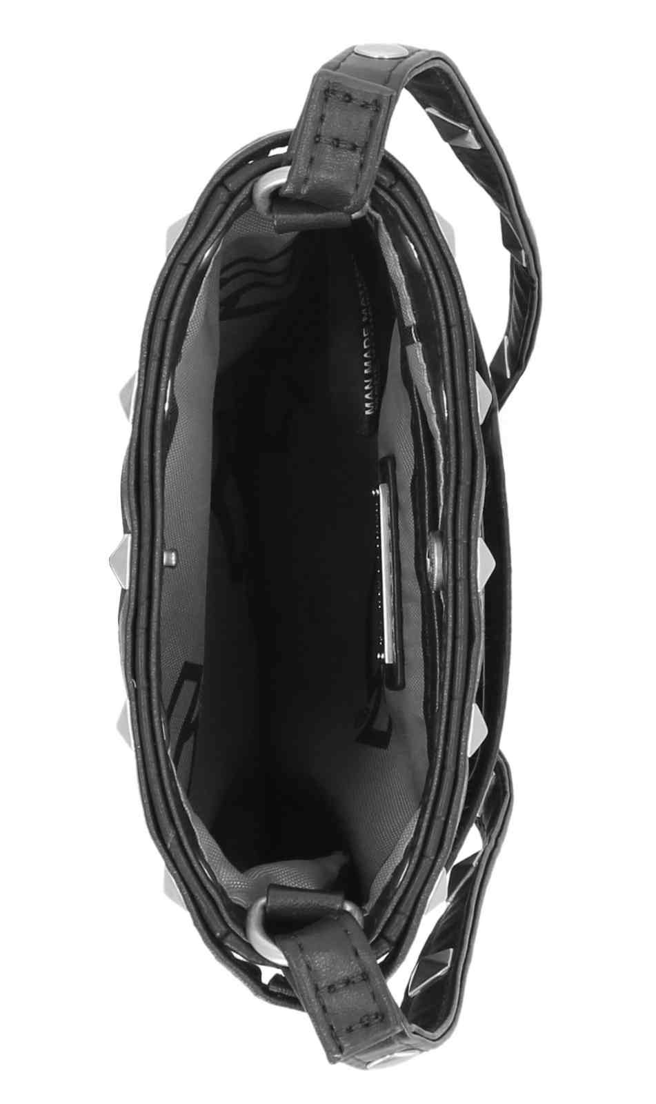 Harley-Davidson Women's Metal Bar & Shield Logo Croco Crossbody Purse, Black - Largest Selection of Harley-Davidson Products