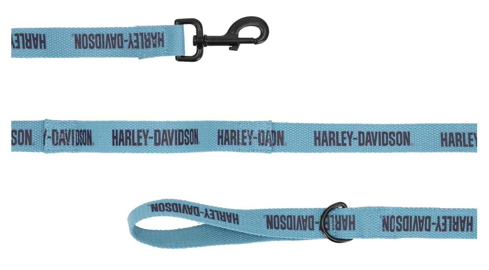 Harley-Davidson Free Shipping - Harley-Davidson Text Dog Leash, Polyester Strap & Handle - Blue & Black - Free Shipping on many products plus Orders Over $99