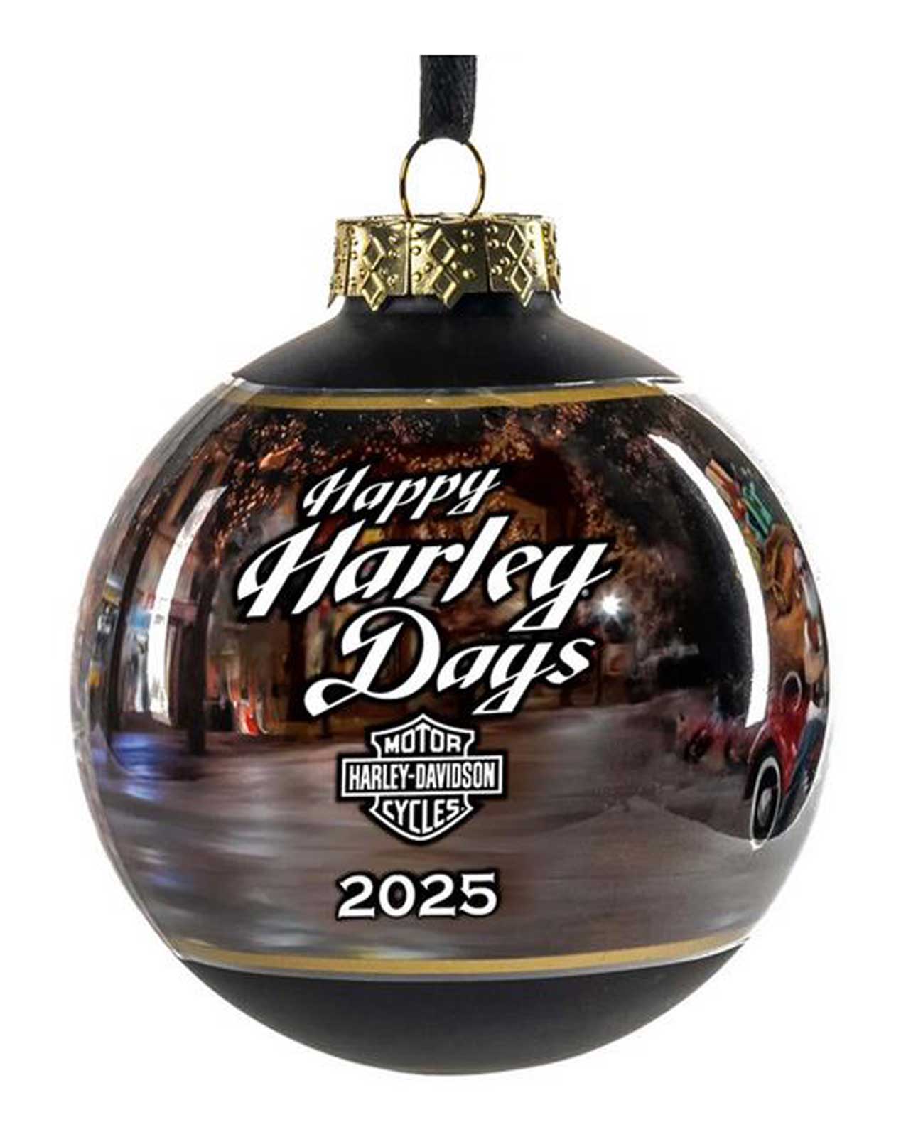 Harley-Davidson Free Shipping - Harley-Davidson 2025 Biker Santa Glass Ball Christmas Tree Ornament, 3 Inch - Free Shipping on many products plus Orders Over $99