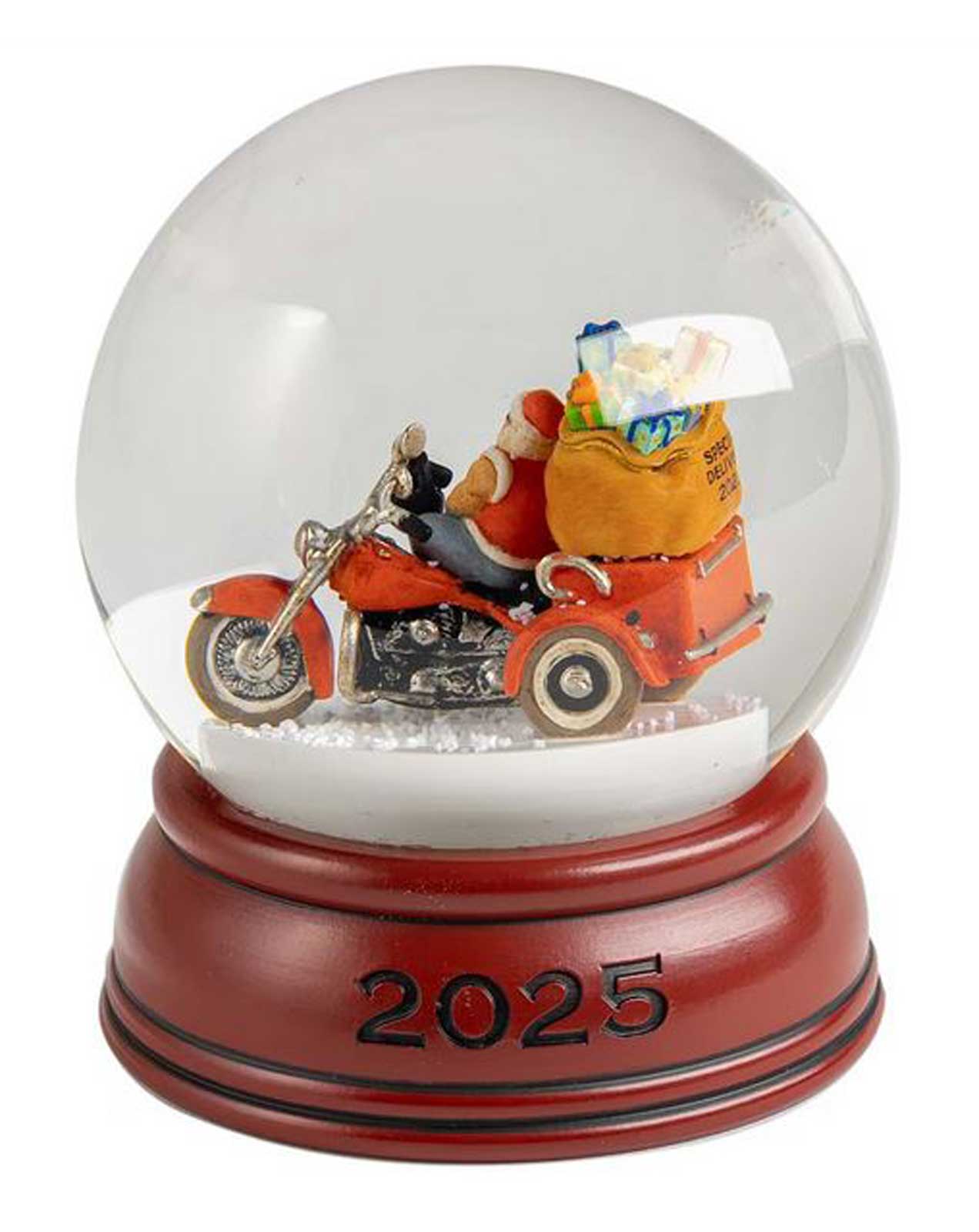 Harley-Davidson Free Shipping - Harley-Davidson 2025 Biker Santa Glass Holiday Snowglobe Sculpted & Hand Painted - Free Shipping on many products plus Orders Over $99