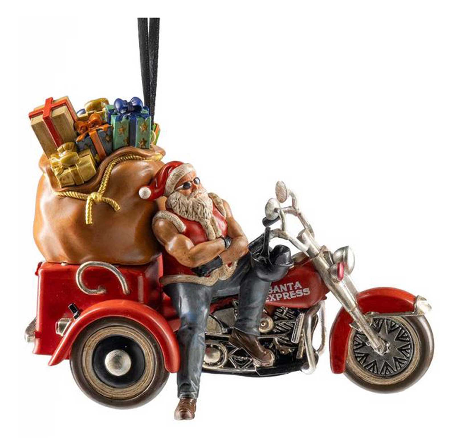Harley-Davidson 2025 Sculpted Biker Santa Holiday Christmas Tree Ornament - Largest Selection of Harley-Davidson Products