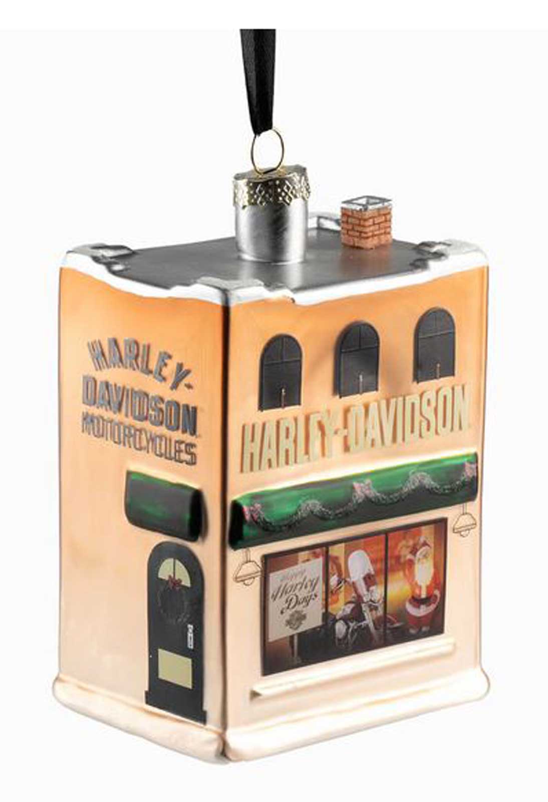 Harley-Davidson Glass Blown H-D Dealership Holiday Christmas Tree Ornament - Wisconsin Harley-Davidson