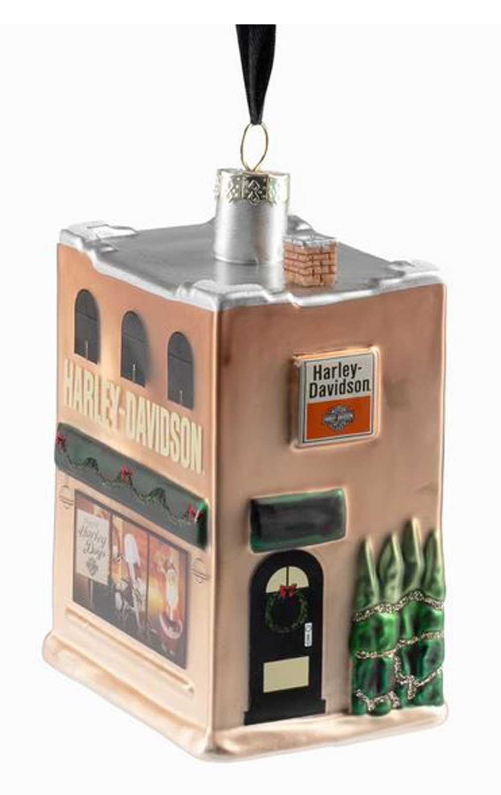 Harley-Davidson Glass Blown H-D Dealership Holiday Christmas Tree Ornament - No Hassle Returns at Wisconsin Harley