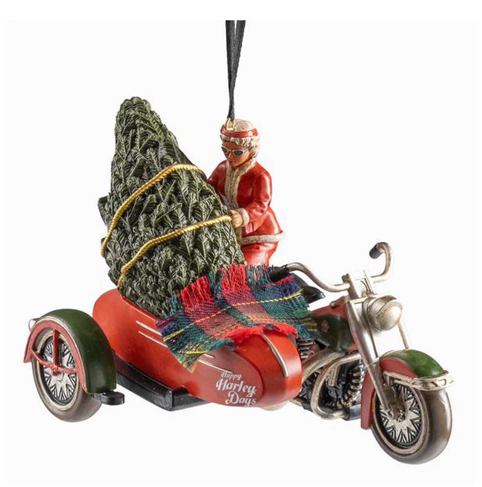Harley-Davidson 2025 Sculpted Biker Mrs. Claus Holiday Christmas Tree Ornament - Wisconsin Harley-Davidson