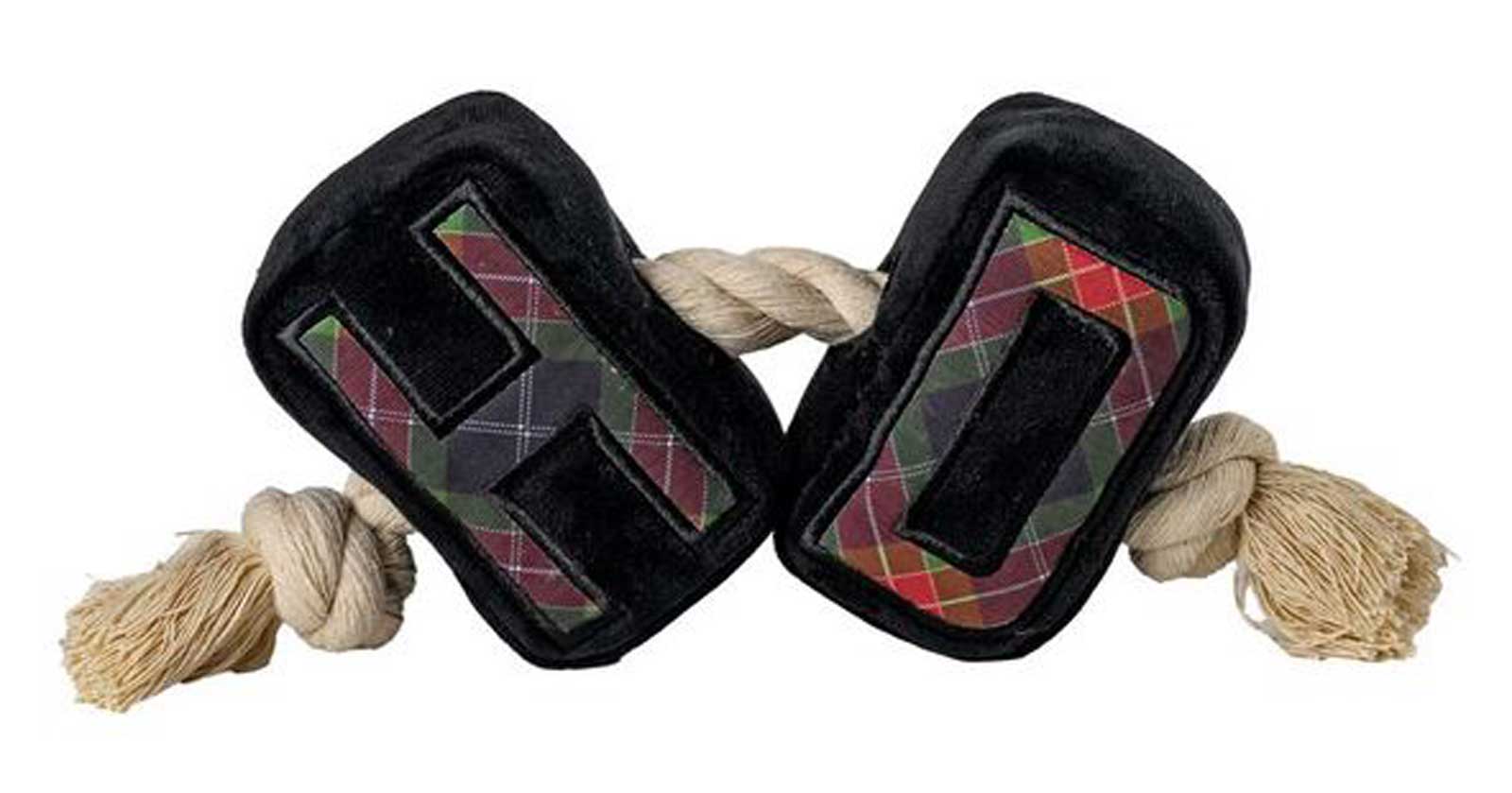Harley-Davidson Free Shipping - Harley-Davidson Plush H-D Letters Holiday Plaid Pet Rope Toy, Black - Free Shipping on many products plus Orders Over $99