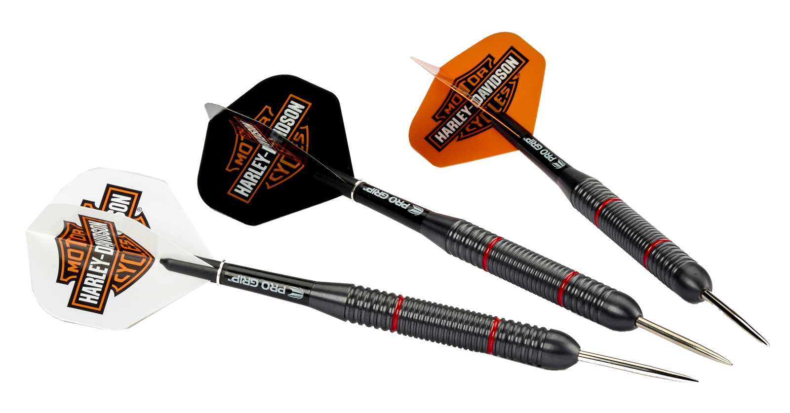 Harley-Davidson Free Shipping - Harley-Davidson 3 Pack NSTR-1 Steel Tip 23 gr. Darts, Black Coated Brass Barrels - Free Shipping on many products plus Orders Over $99