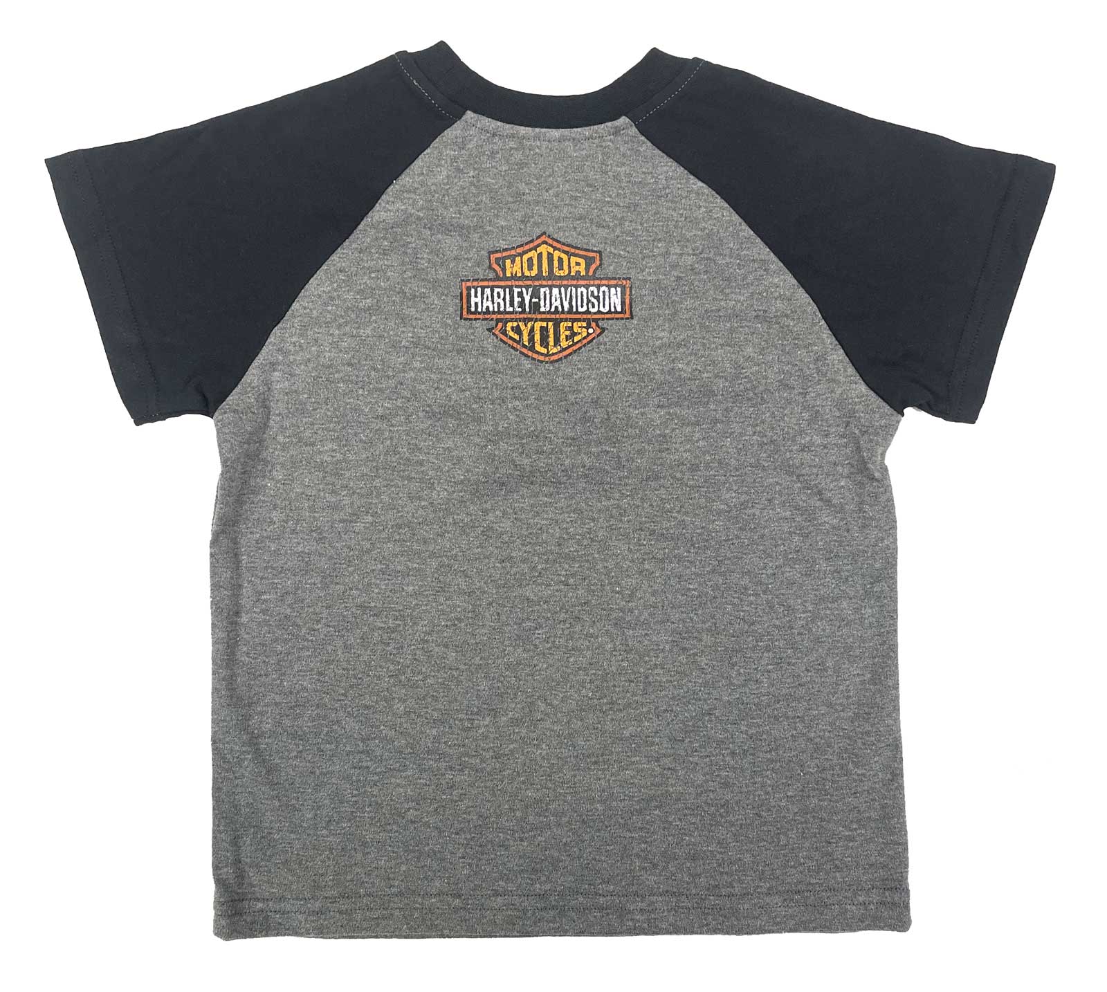 Harley-Davidson Free Shipping - Harley-Davidson Little Boys' Distressed Short Sleeve Knit Raglan Toddler Tee - Free Shipping on many products plus Orders Over $99
