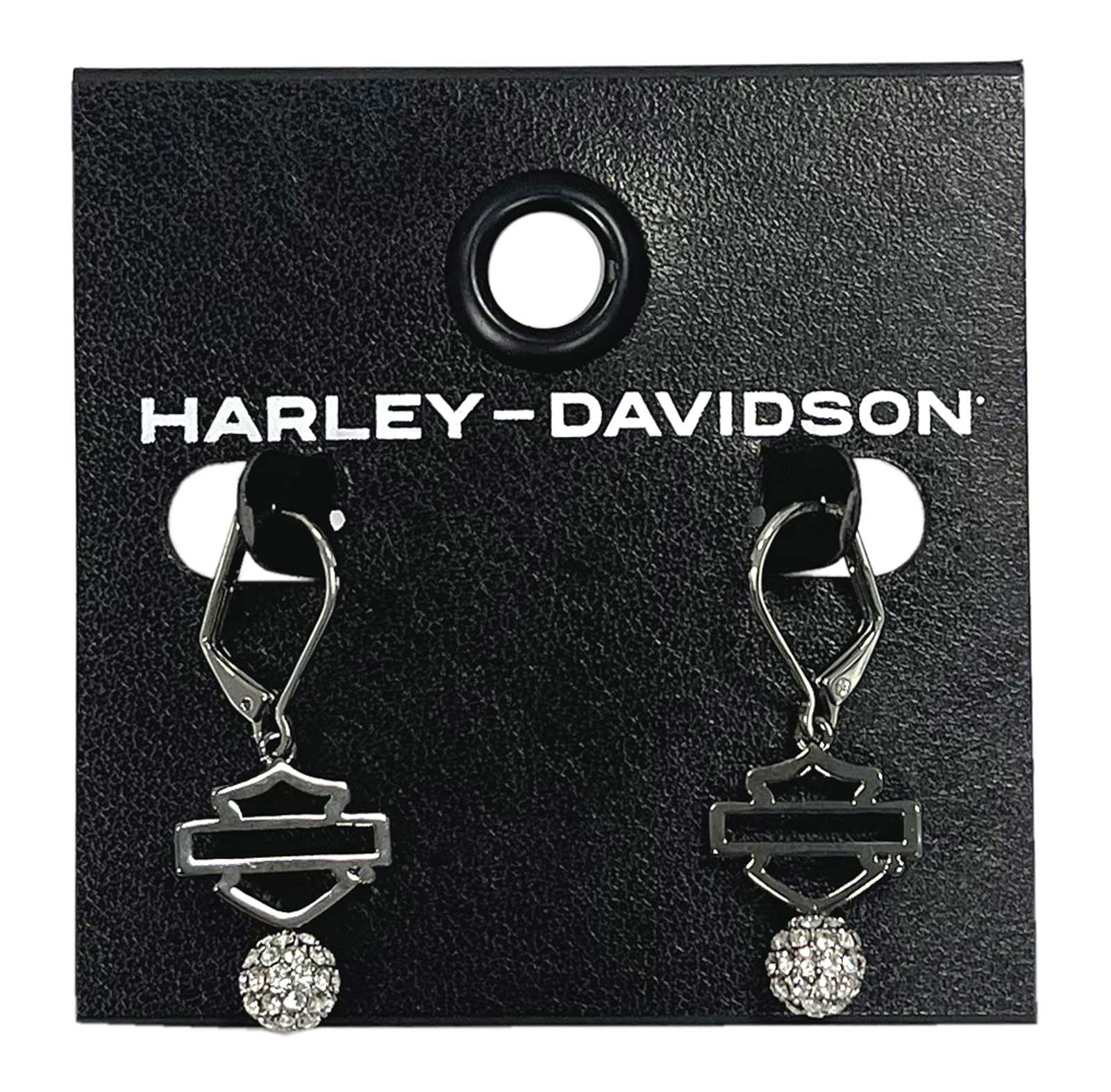 Harley-Davidson Free Shipping - Harley-Davidson Women's Open Bar & Shield Crystal Fireball Drop Dangle Earrings - Free Shipping on many products plus Orders Over $99
