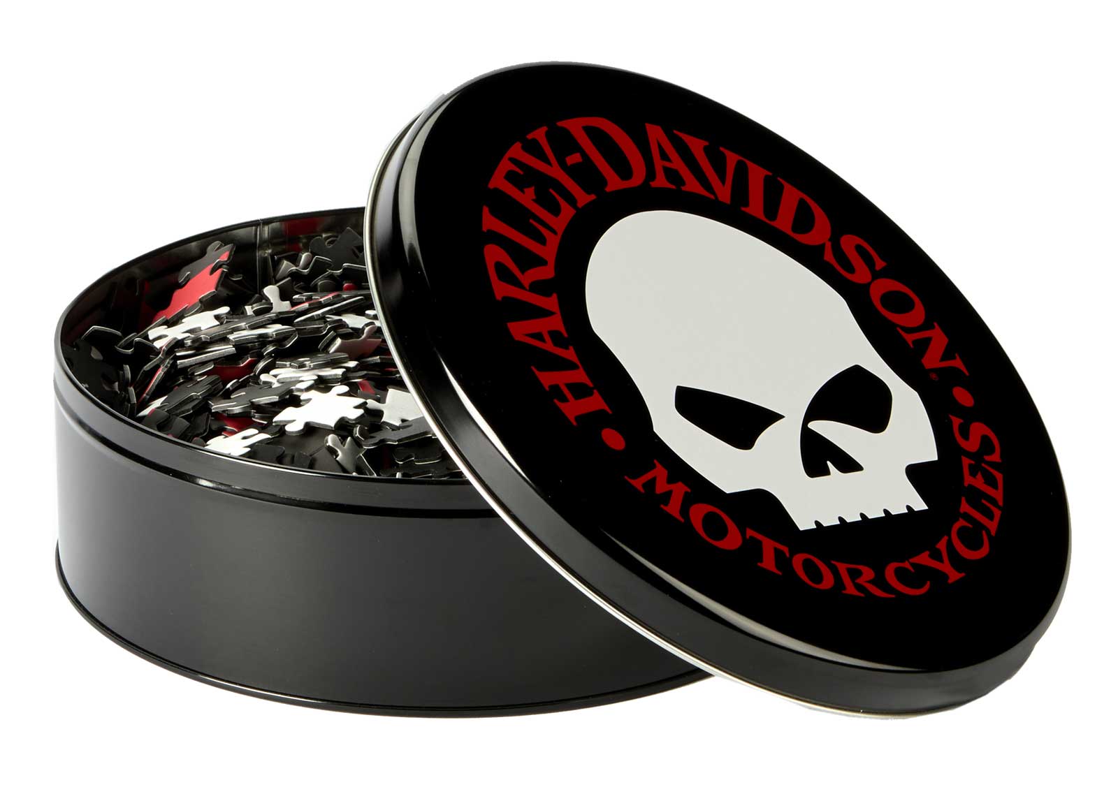 Harley-Davidson® Willie G Skull Puzzle w/Collectible Metal Tin