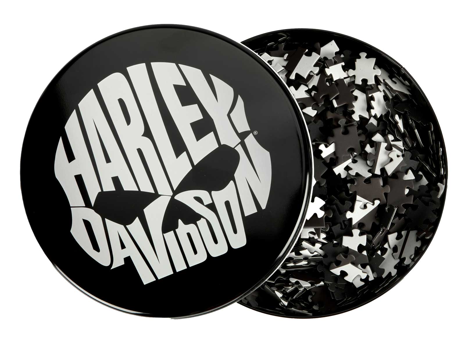 Harley-Davidson Free Shipping - Harley-Davidson® Willie G Skull Puzzle w/ Metal Tin, 1000 Pieces, Black/White - Free Shipping on many products plus Orders Over $99