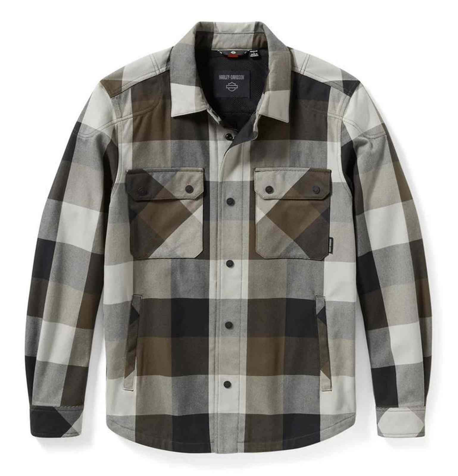 Harley-Davidson Men's H-D Operative 2.0 Plaid Riding Shirt Jacket 97170-25VM - Wisconsin Harley-Davidson