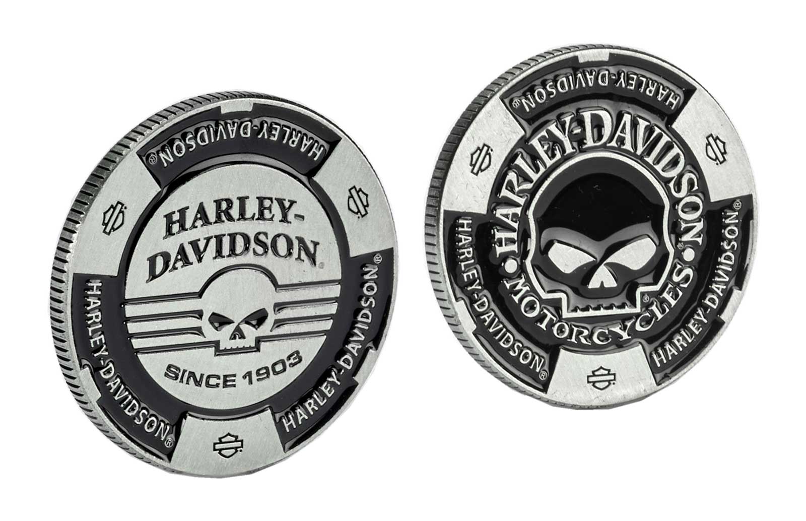 Harley-Davidson® Willie G Skull Limited Edition Metal Poker Chip w