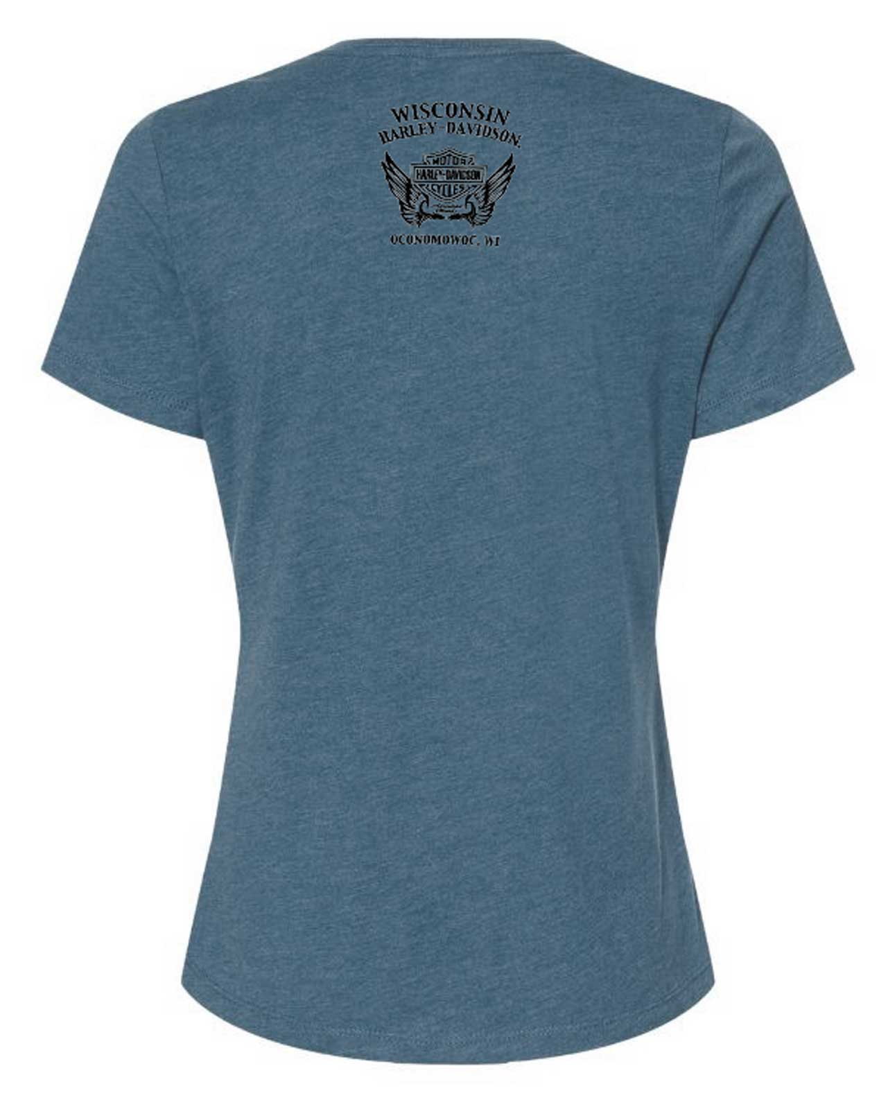 Harley-Davidson Free Shipping - Harley-Davidson Women's Torch Embellished Short Sleeve Crew-Neck Tee, Slate Gray - Free Shipping on many products plus Orders Over $99
