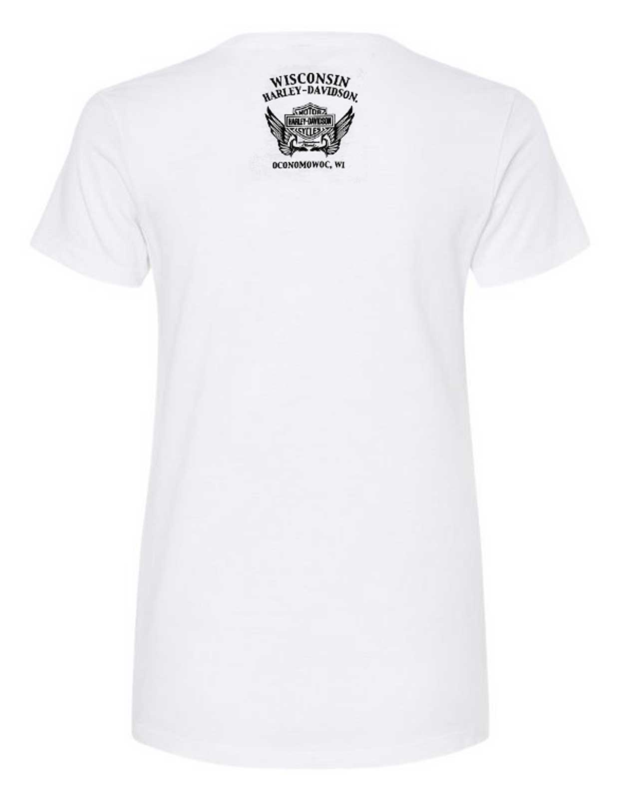 Harley-Davidson Free Shipping - Harley-Davidson Women's Ascend Crew-Neck Cotton Short Sleeve Tee, White - Free Shipping on many products plus Orders Over $99