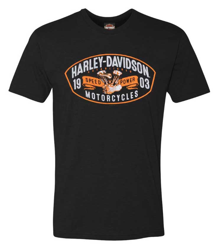 Harley-Davidson Men's Forebear Short Sleeve Crew-Neck T-Shirt, Black - Wisconsin Harley-Davidson