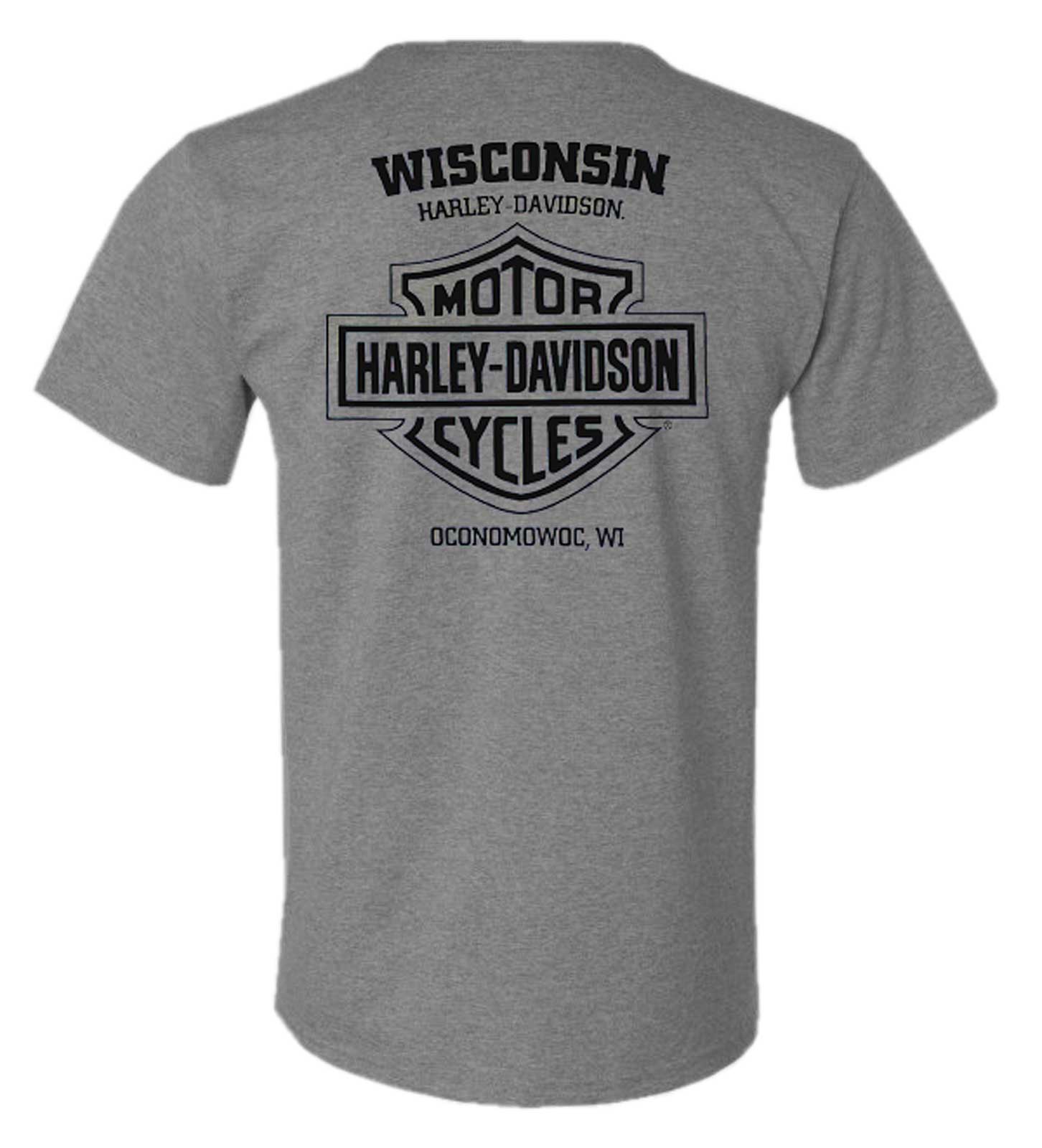 Harley-Davidson Free Shipping - Harley-Davidson Men's One Streak #1 RWB Short Sleeve Tri-Blend T-Shirt, Gray - Free Shipping on many products plus Orders Over $99