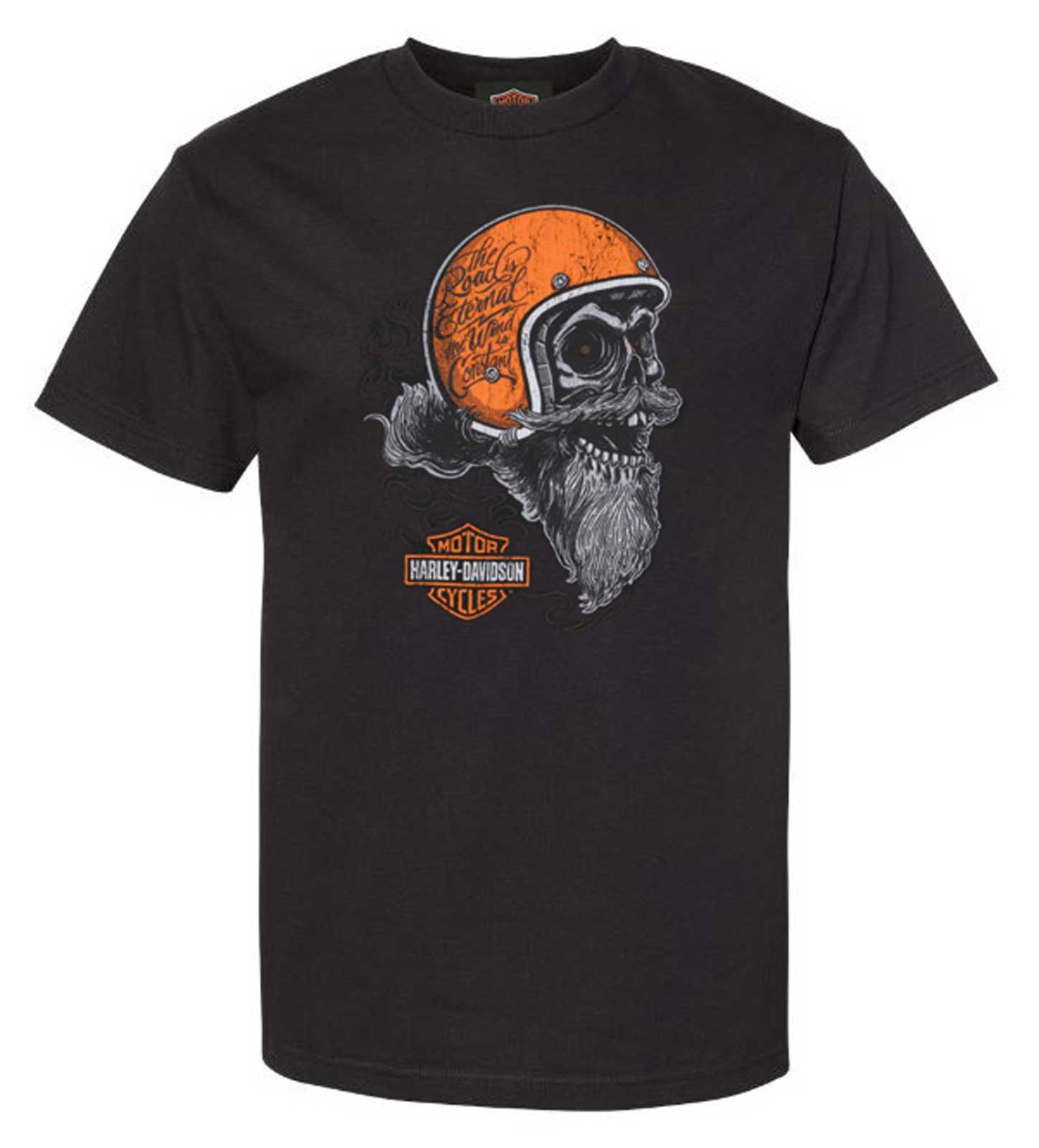 Harley-Davidson Men's Eternal Biker Cotton Short Sleeve T-Shirt, Black - Wisconsin Harley-Davidson