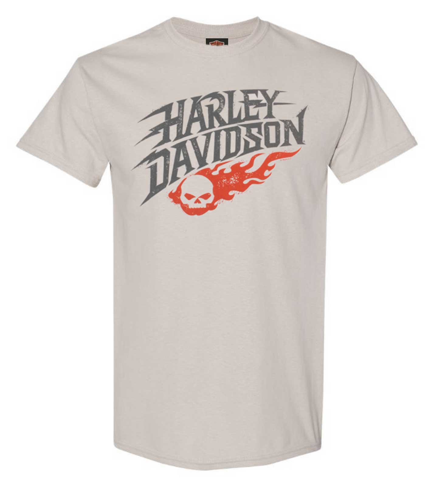 Harley-Davidson Men's Thunder Roll Short Sleeve Crew-neck T-Shirt, Cement Gray - Wisconsin Harley-Davidson
