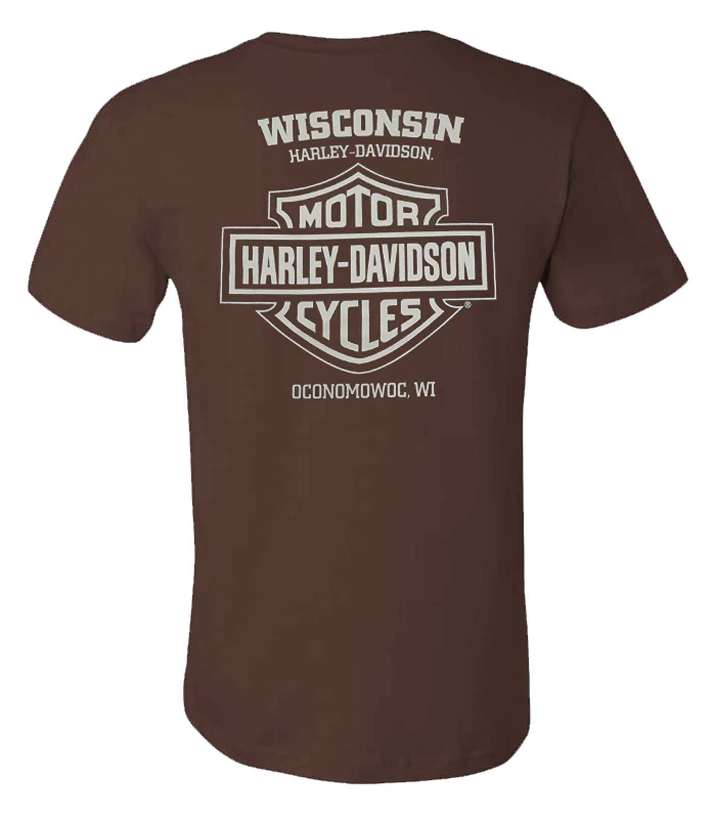 Harley-Davidson Free Shipping - Harley-Davidson Men's Jaunt Skull Cotton Short Sleeve Crew-Neck T-Shirt, Brown - Free Shipping on many products plus Orders Over $99
