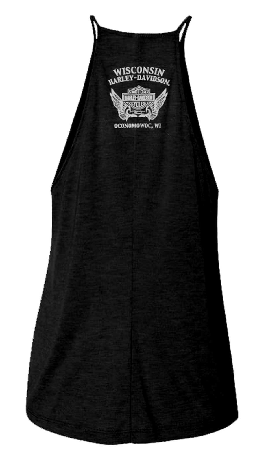 Harley-Davidson Free Shipping - Harley-Davidson Women's Metallic Gleam Sleeveless Racerback Tank Top, Black - Free Shipping on many products plus Orders Over $99