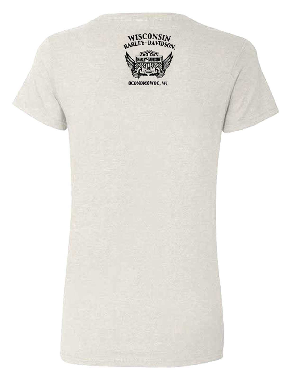 Harley-Davidson Free Shipping - Harley-Davidson Women's Brave & Bold Crew-Neck Short Sleeve Tee, Oatmeal - Free Shipping on many products plus Orders Over $99
