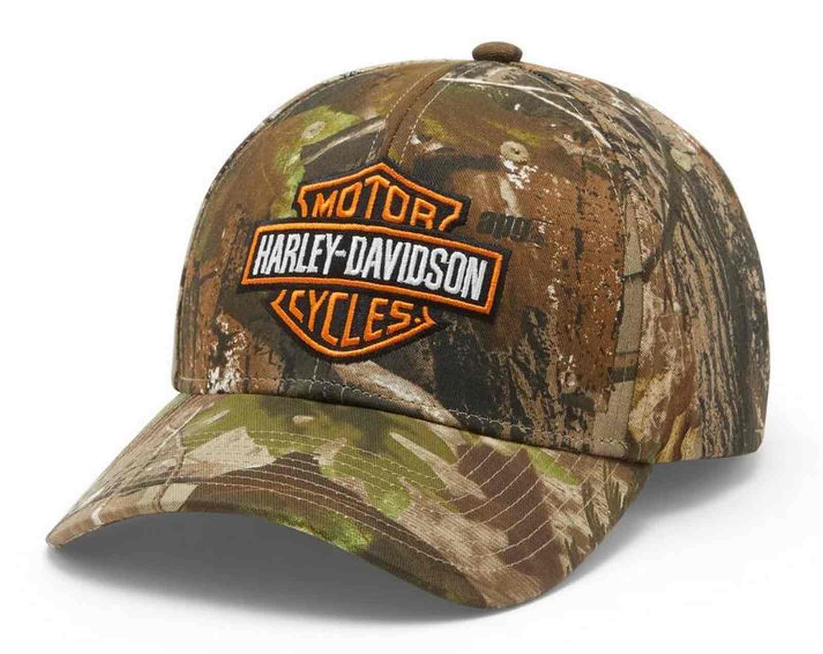 Harley-Davidson Mens Realtree® APG Switchback Adjustable Baseball Cap 97748-25VX - Wisconsin Harley-Davidson