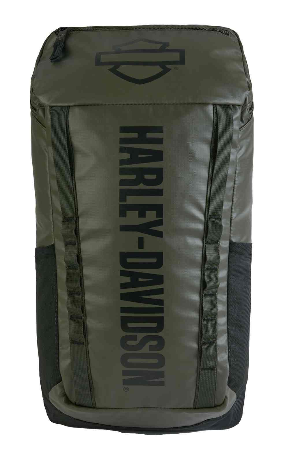 Harley-Davidson Nomad Lightweight Water-Resistant Backpack, Green/Black - Wisconsin Harley-Davidson