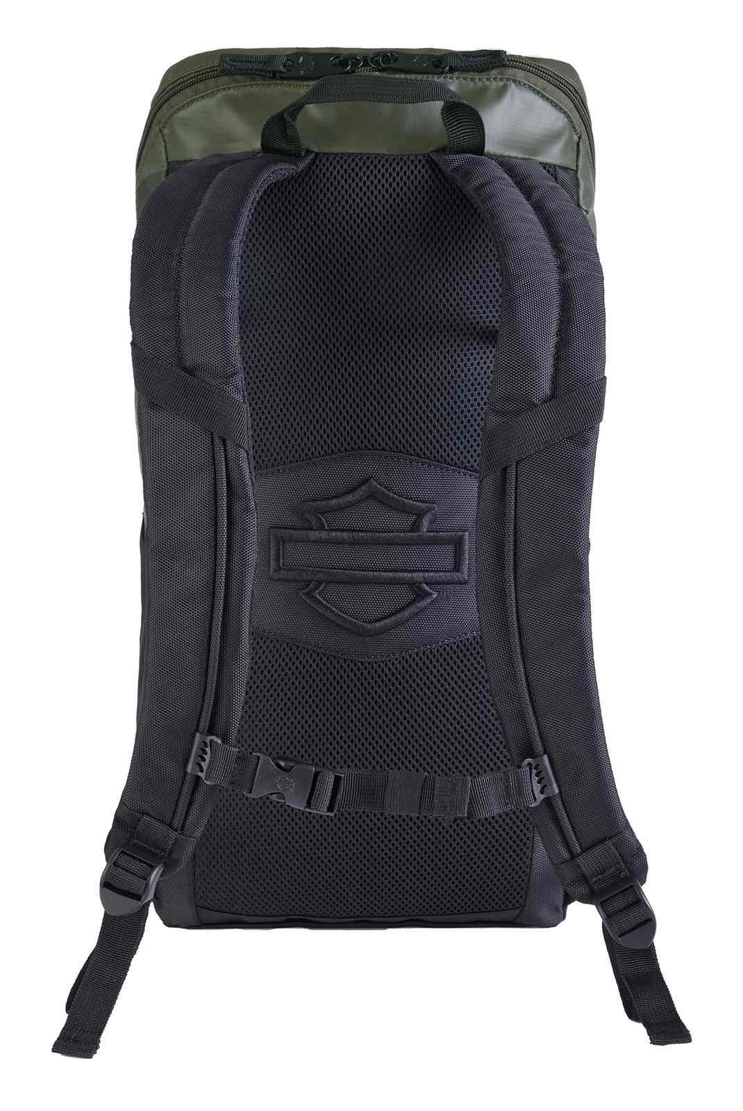 Harley-Davidson Nomad Lightweight Water-Resistant Backpack, Green/Black - Largest Selection of Harley-Davidson Products