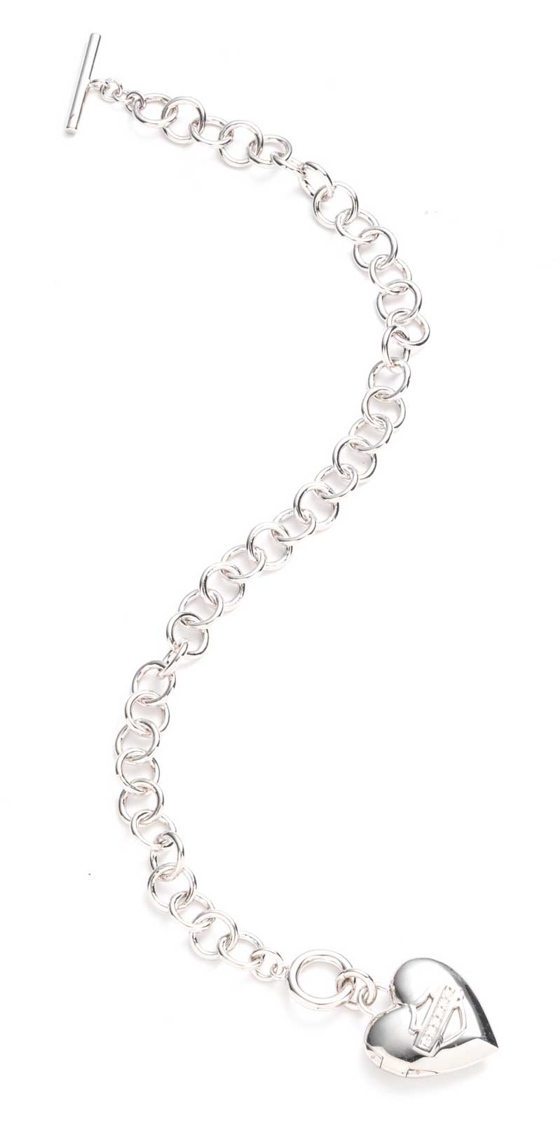 Harley-Davidson Free Shipping - Harley-Davidson Women's Paved Crystal Bar & Shield Heart Toggle Bracelet, Silver - Free Shipping on many products plus Orders Over $99