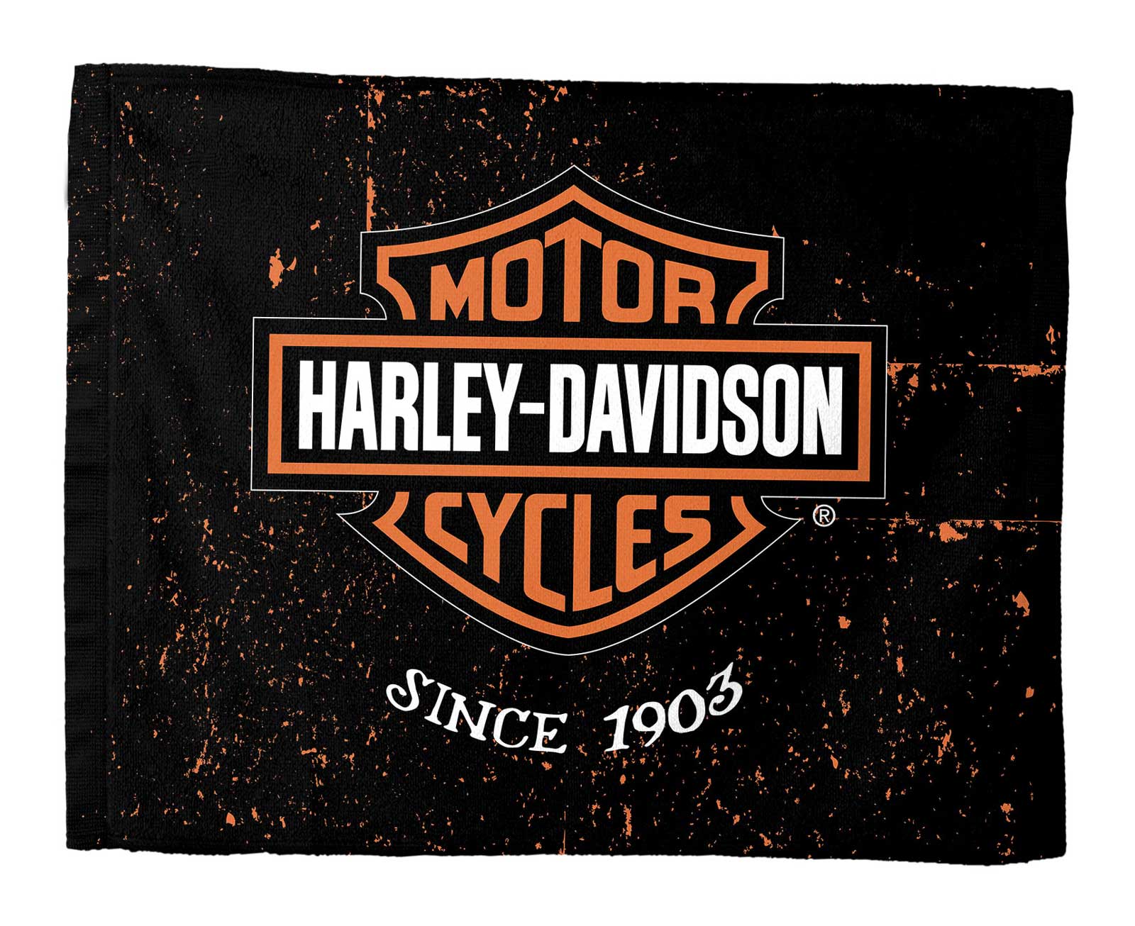 Harley-Davidson Industrial Bar & Shield Polyester Rally Towel, 15 x 18 inch - Wisconsin Harley-Davidson