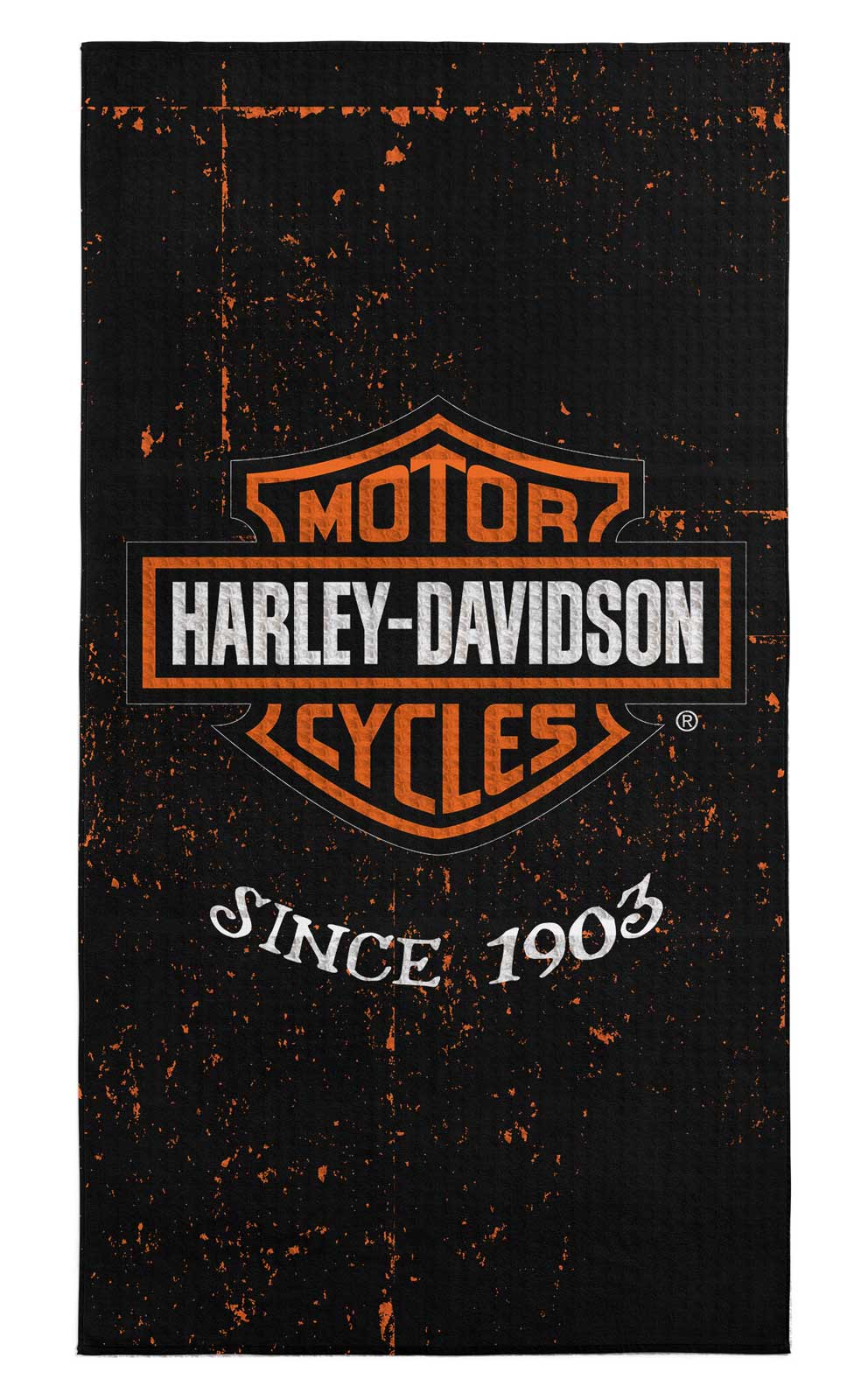 Harley-Davidson Industrial Bar & Shield Sand Free Beach Towel, 35 x 60 inch - Wisconsin Harley-Davidson
