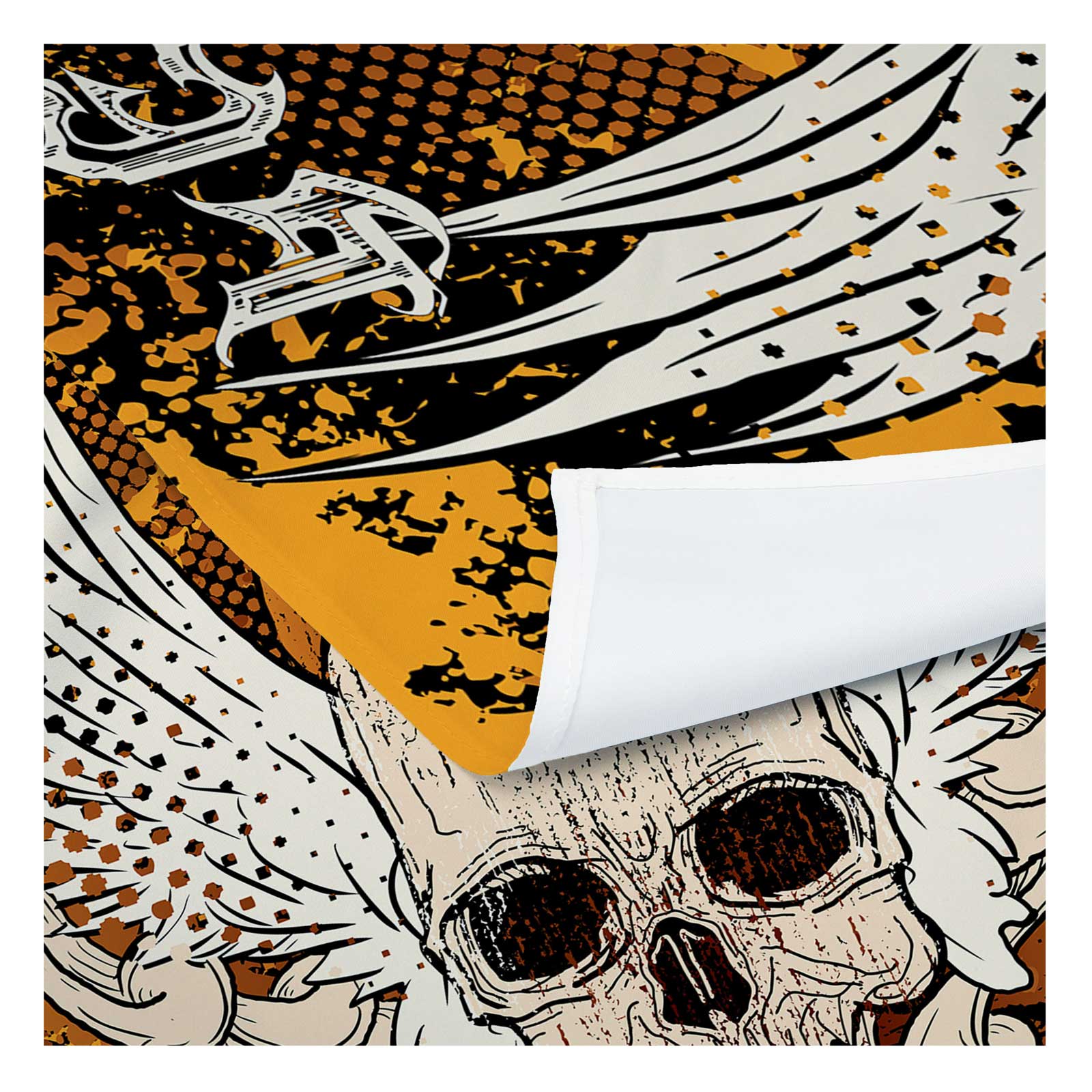 Harley-Davidson Snake & Winged Skull Printed Wall Hanging, 50 x 60 inch - Largest Selection of Harley-Davidson Products