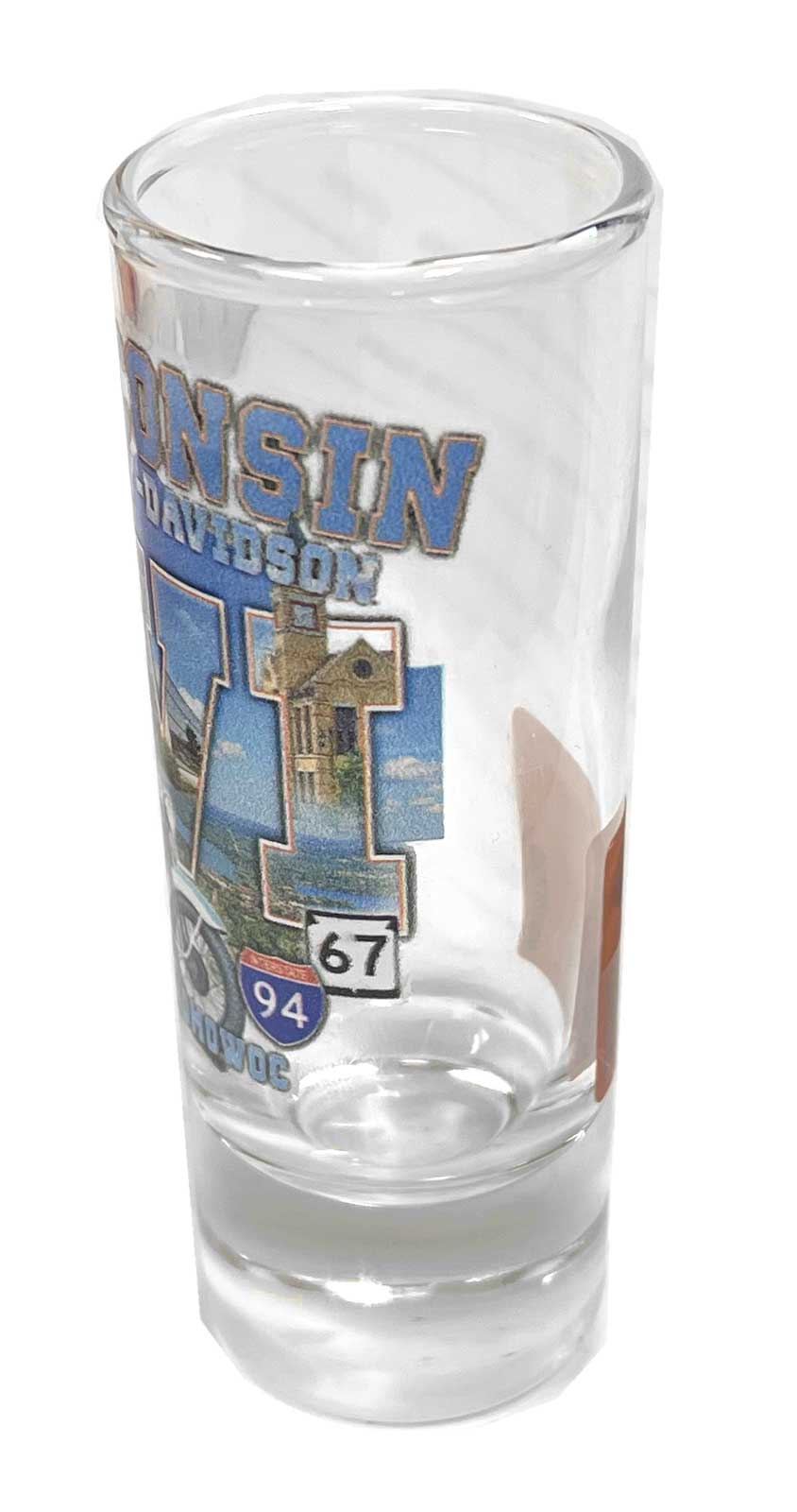 Harley-Davidson Free Shipping - Harley-Davidson Custom Wisconsin Harley-Davidson Clear Tall Shot Glass- 2.5oz. - Free Shipping on many products plus Orders Over $99
