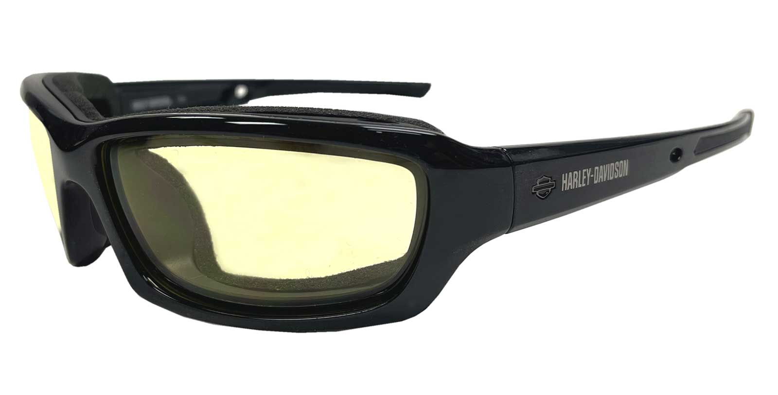 Harley-Davidson Men's Gym Time Performance Glasses, Yellow Polycarbonate Lens - Wisconsin Harley-Davidson