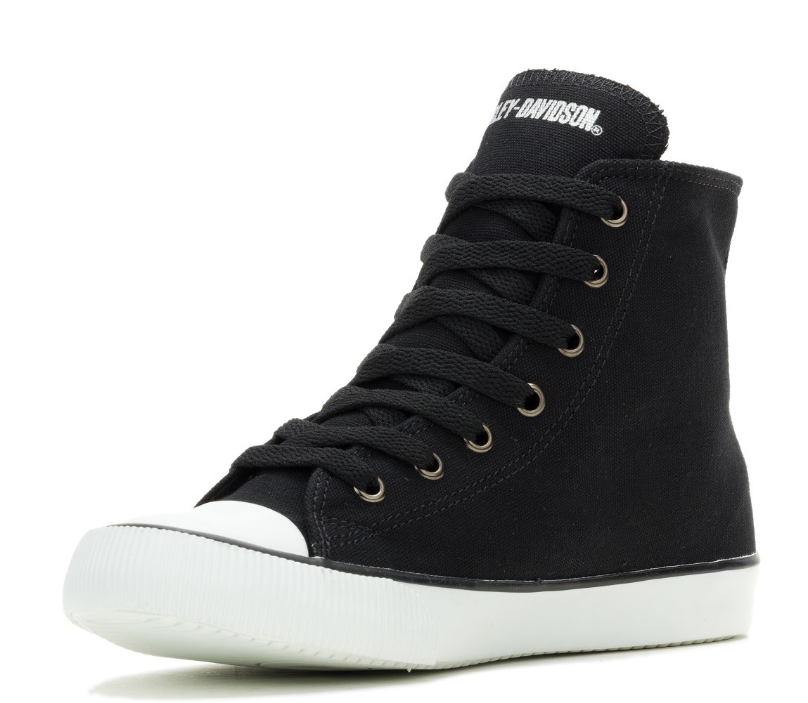 Harley-Davidson Free Shipping - Harley-Davidson Women's Flora Vulcanized Willie G Black Canvas Sneakers, D84854 - Free Shipping on many products plus Orders Over $99