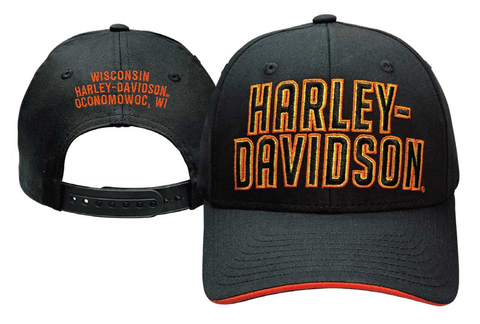 Harley-Davidson Free Shipping - Harley-Davidson Men's Signage Stitch H-D Adjustable Baseball Hat, Black - Free Shipping on many products plus Orders Over $99