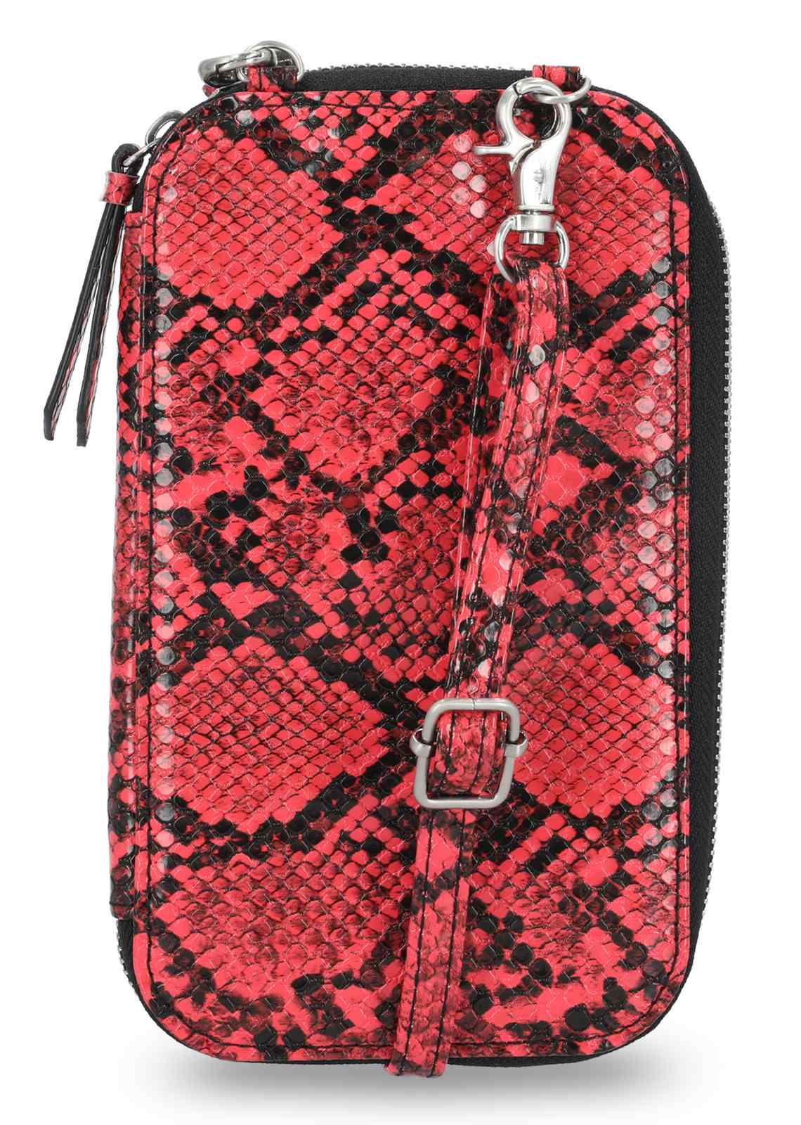 Harley-Davidson Women's Python Print B&S Logo Zip Around Phone Case, Pink - No Hassle Returns at Wisconsin Harley