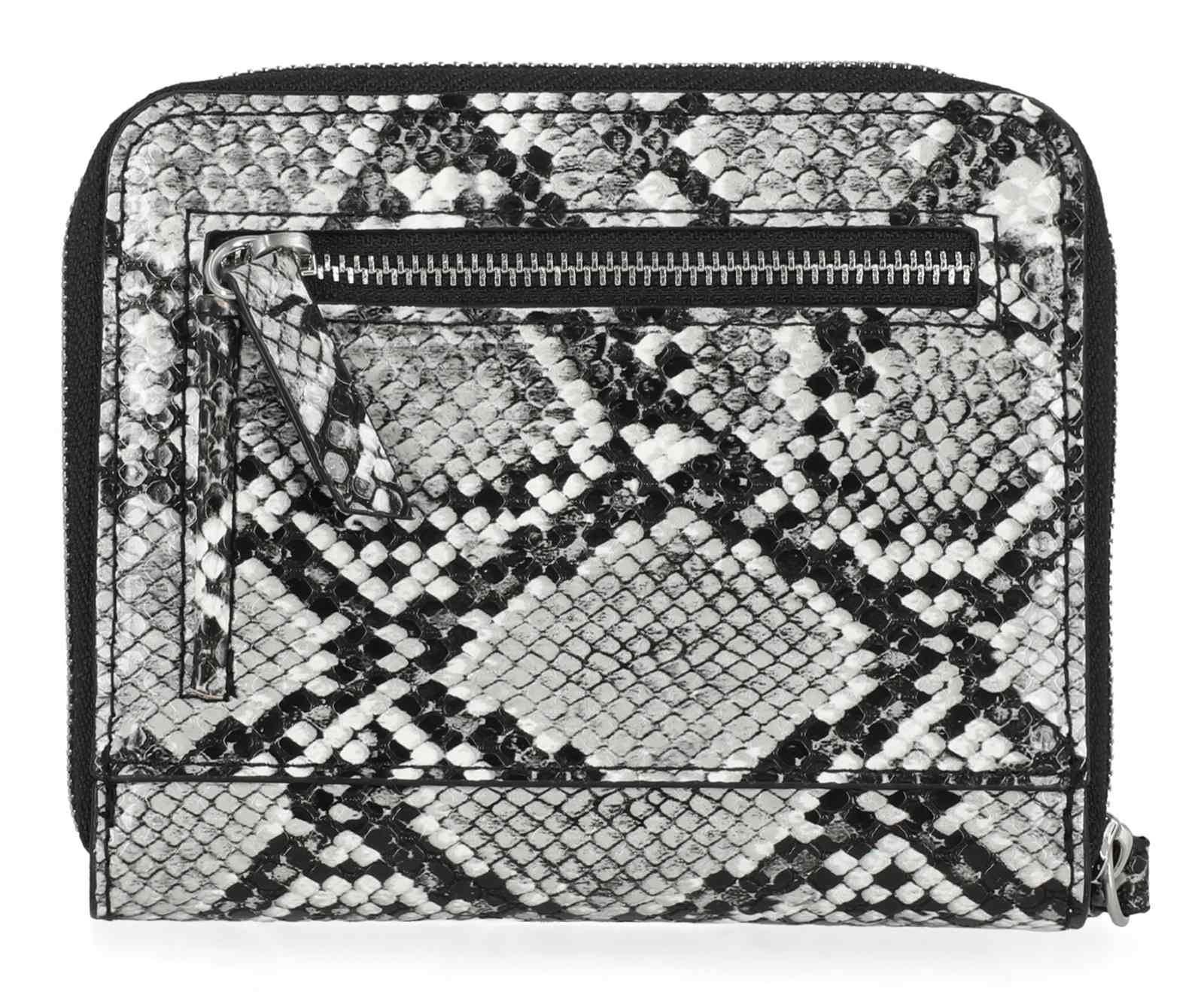 Harley-Davidson Women's Python Print B&S Logo RFID Zip Around Wallet, Black - No Hassle Returns at Wisconsin Harley