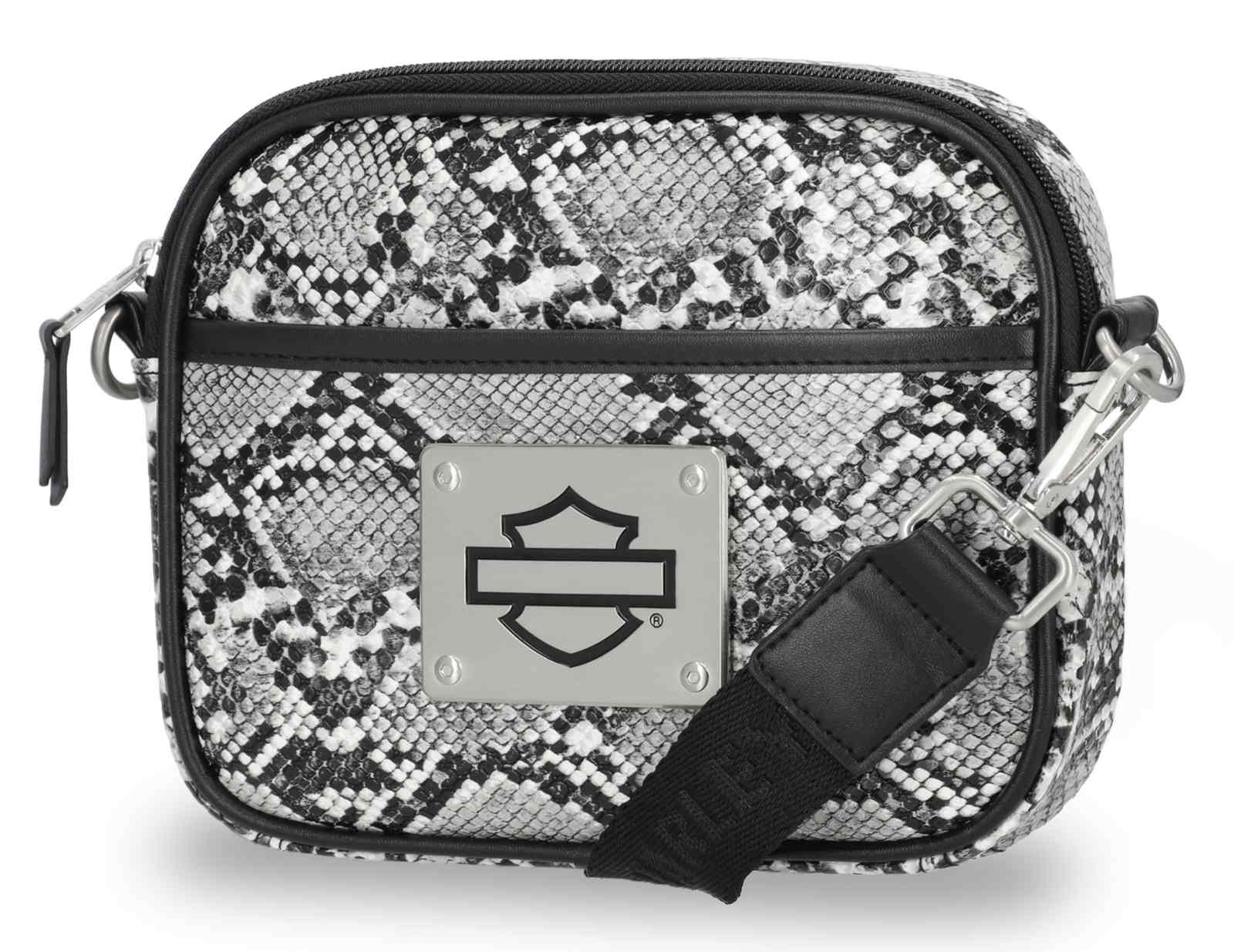 Harley-Davidson Free Shipping - Harley-Davidson Women's Python Print B&S Logo Crossbody Belt Bag, Black - Free Shipping on many products plus Orders Over $99