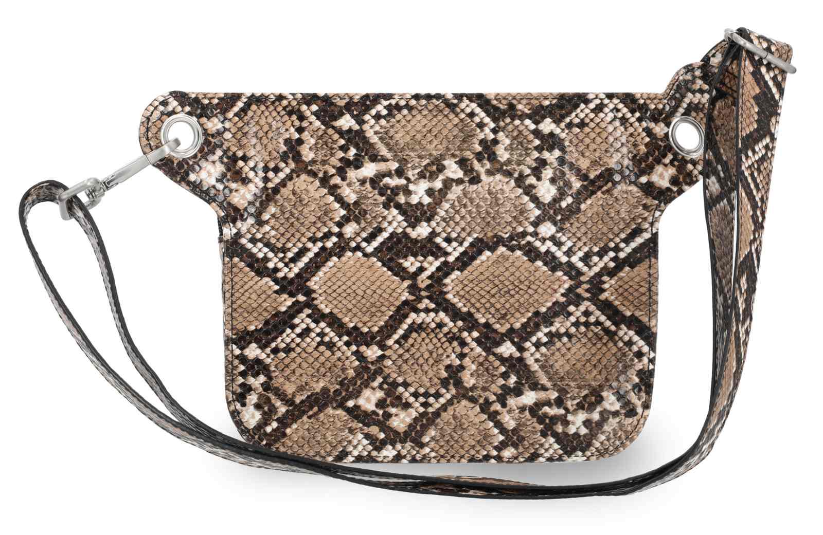 Harley-Davidson Women's Python Print B&S Logo Adjustable Waist Bag, Black - No Hassle Returns at Wisconsin Harley