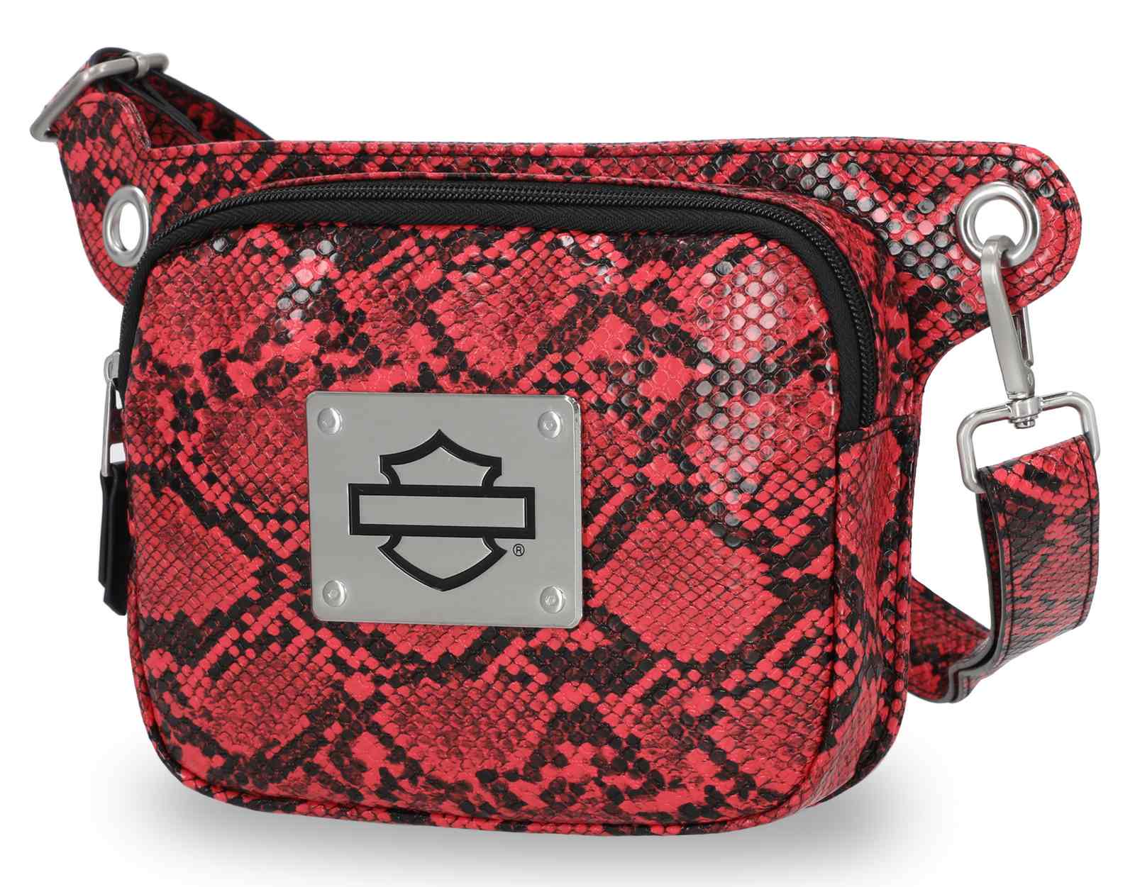 Harley-Davidson Free Shipping - Harley-Davidson Women's Python Print B&S Logo Adjustable Waist Bag, Pink - Free Shipping on many products plus Orders Over $99