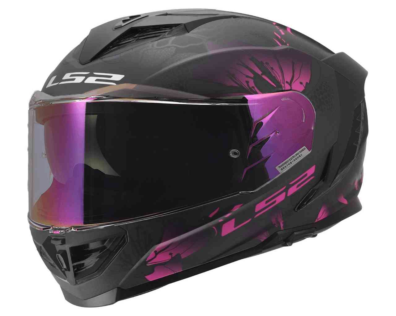 LS2 Helmets Assault III Burst Full Face Motorcycle Helmet W/ SunShield Purple - Wisconsin Harley-Davidson