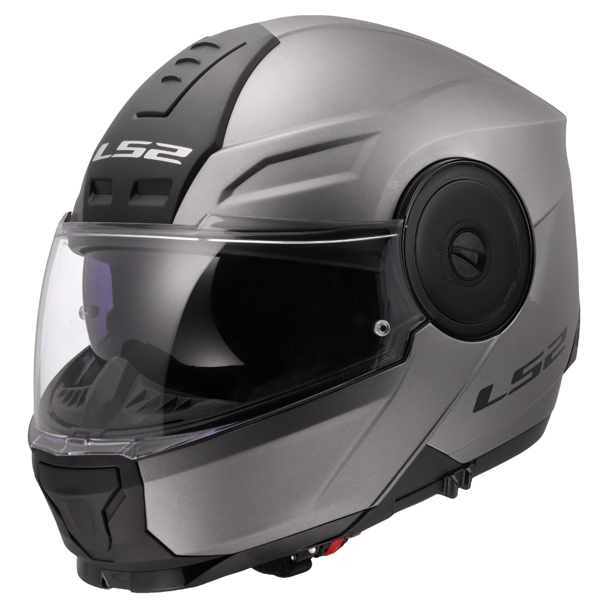 LS2 Helmets Horizon II Modular Full Face Motorcycle Helmet W/ SunShield Titanium - Wisconsin Harley-Davidson