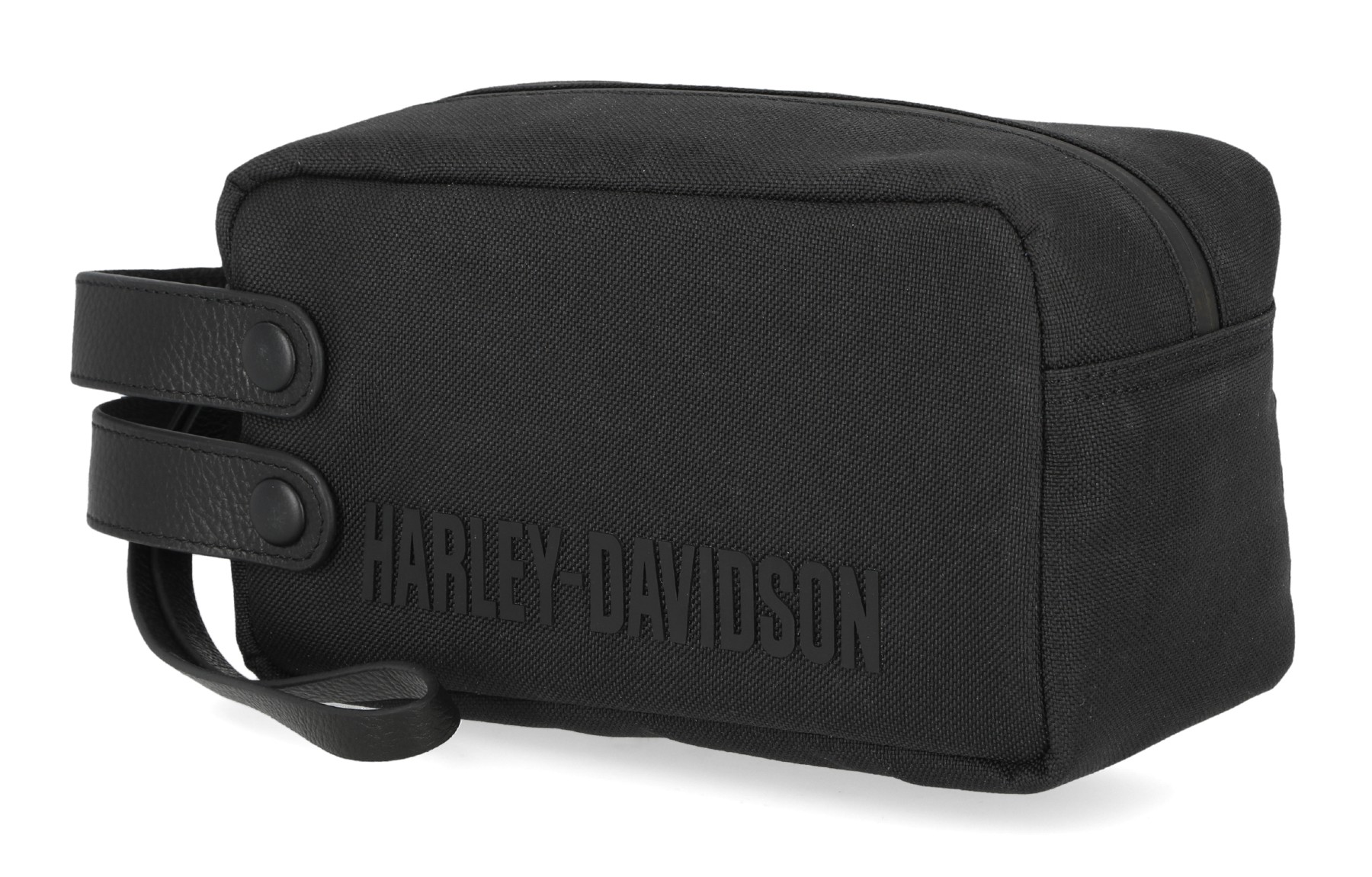 Harley-Davidson Modular Traveling Polyester Toiletry Kit Case - Matte Black - Wisconsin Harley-Davidson