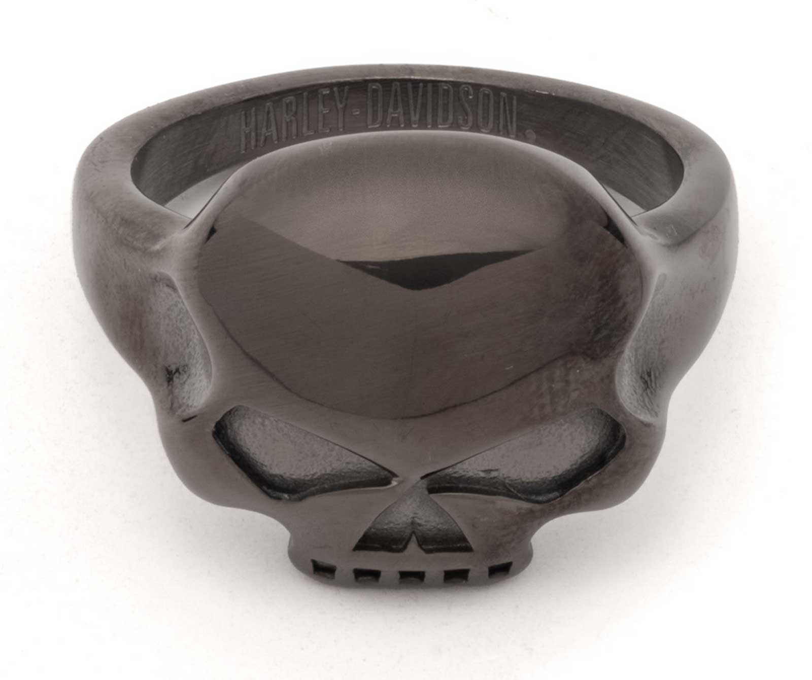 Harley-Davidson Free Shipping - Harley-Davidson Men's Hematite Plated Willie G Skull Logo Ring, Black - Free Shipping on many products plus Orders Over $99