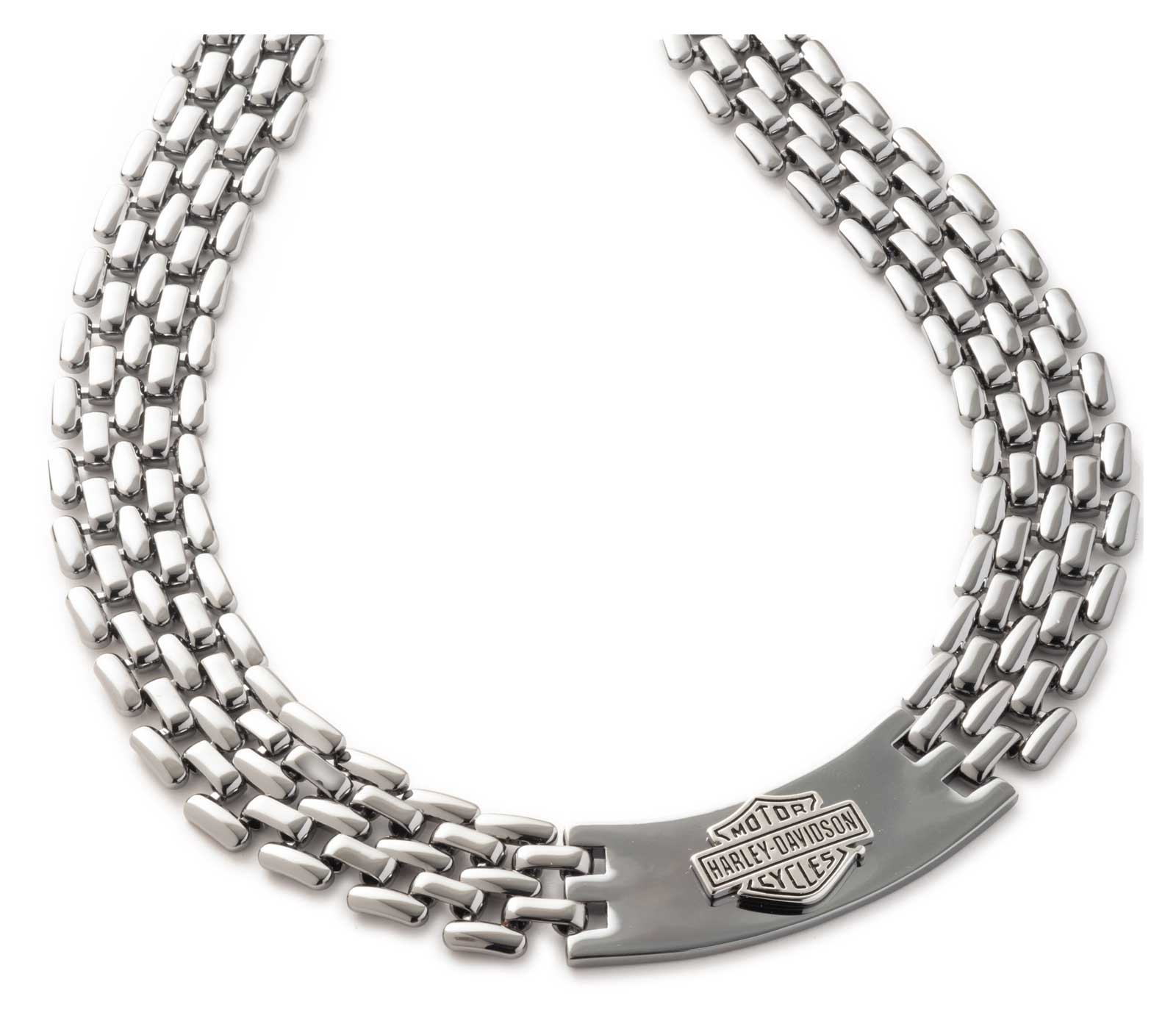 Harley-Davidson Free Shipping - Harley-Davidson Men's 24in Bar & Shield Plate Stainless Steel Chain Necklace - Free Shipping on many products plus Orders Over $99
