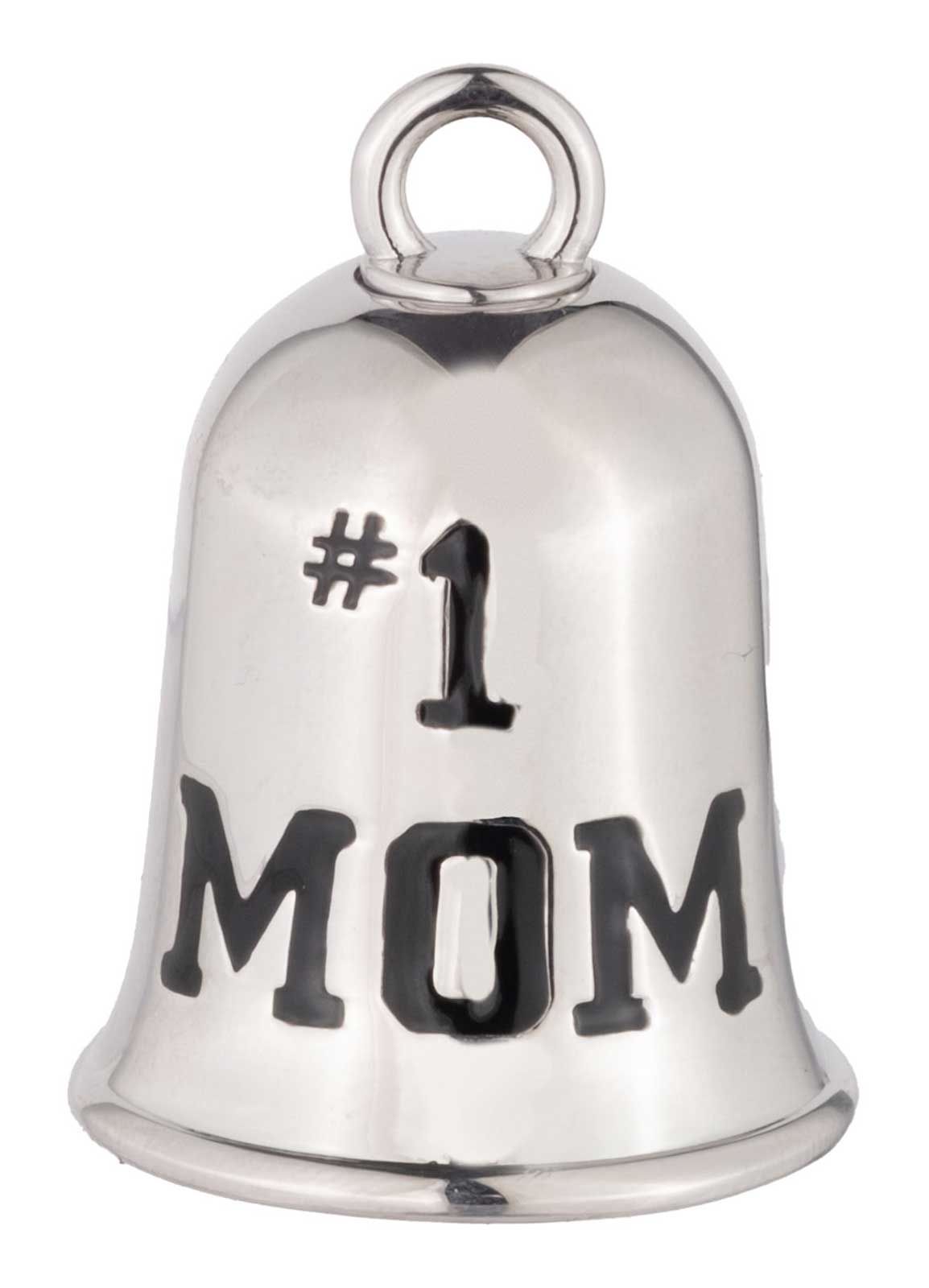 Harley-Davidson #1 Mom Bar & Shield Logo Ride Bell, Silver Finish - Wisconsin Harley-Davidson