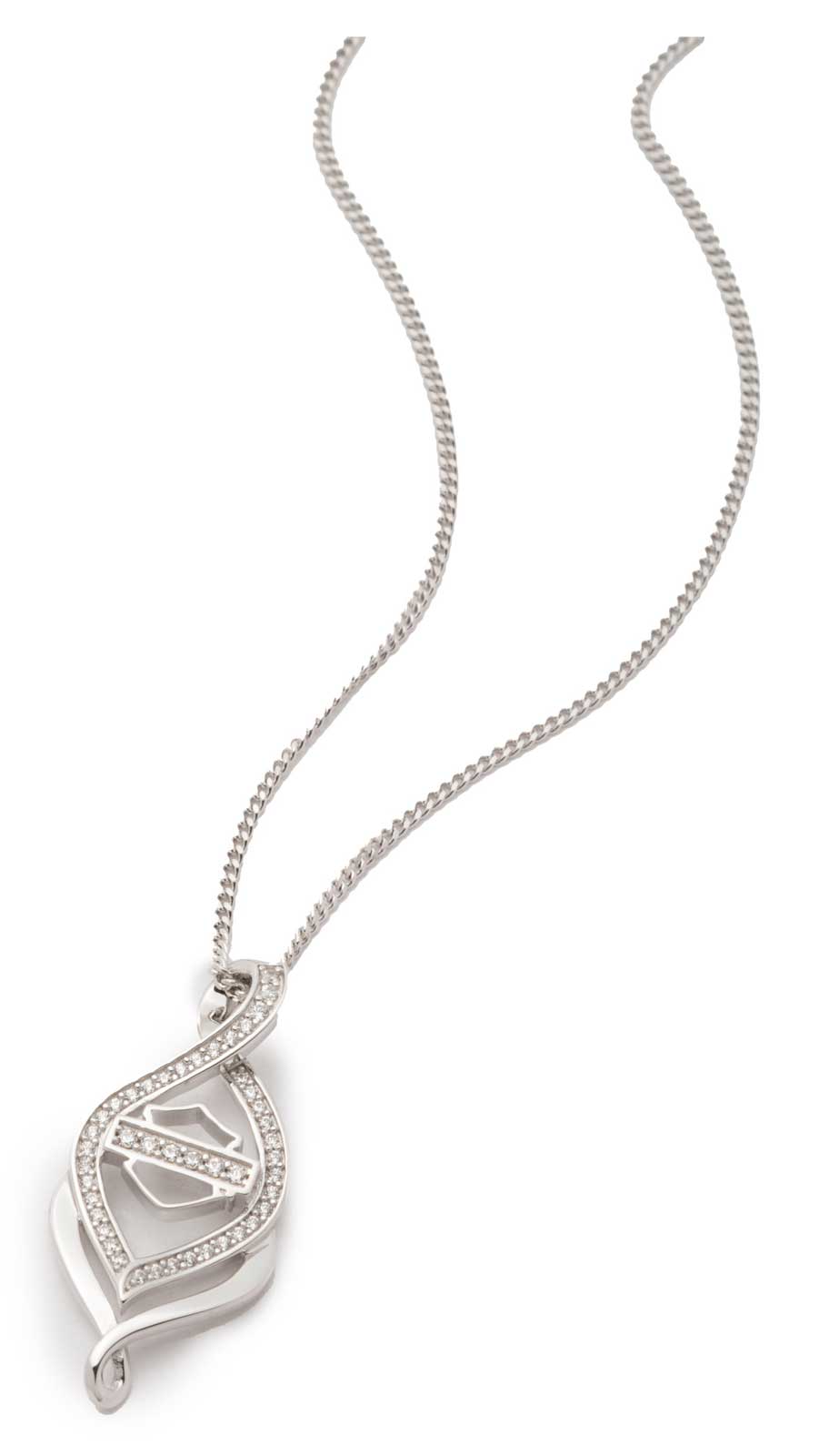 Harley-Davidson Free Shipping - Harley-Davidson Women's 16 in Bar & Shield Double Twist Crystal Pendant Necklace - Free Shipping on many products plus Orders Over $99