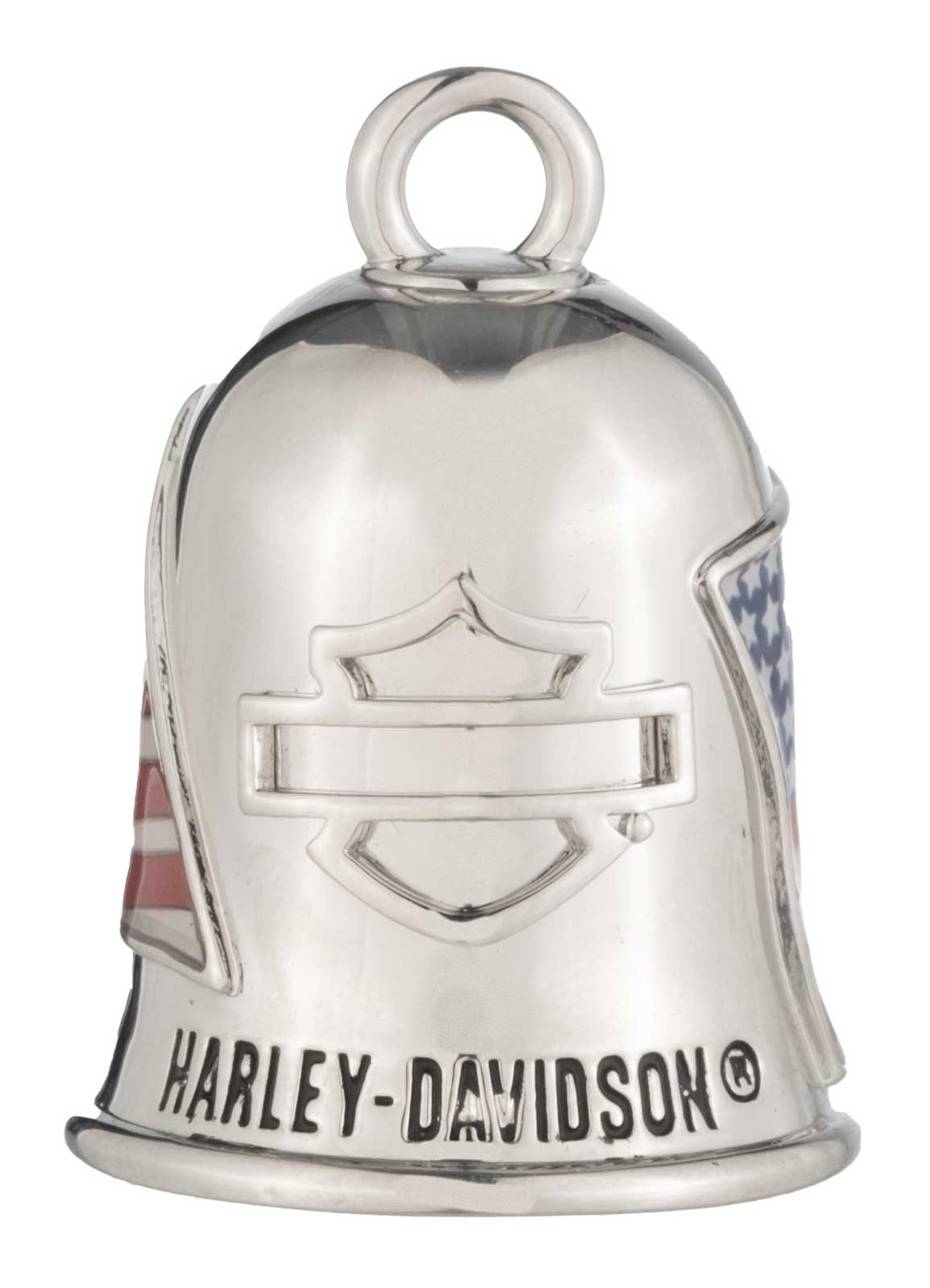 Harley-Davidson® Waving American Flag & Motorcycle Bar & Shield